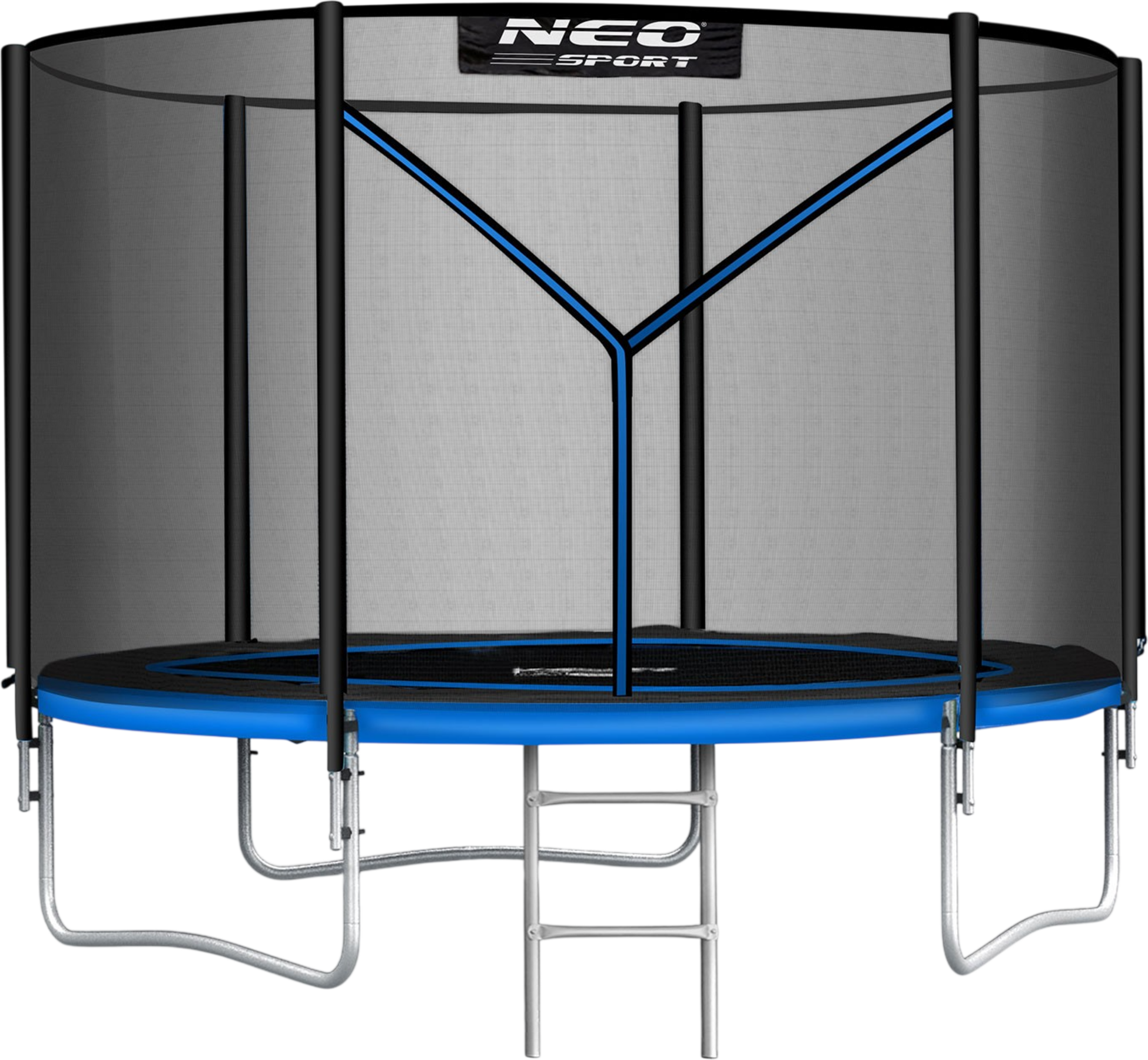 B2X, 6ft/183cm Garden Trampoline With Outdoor Net And Ladder Neo-sport