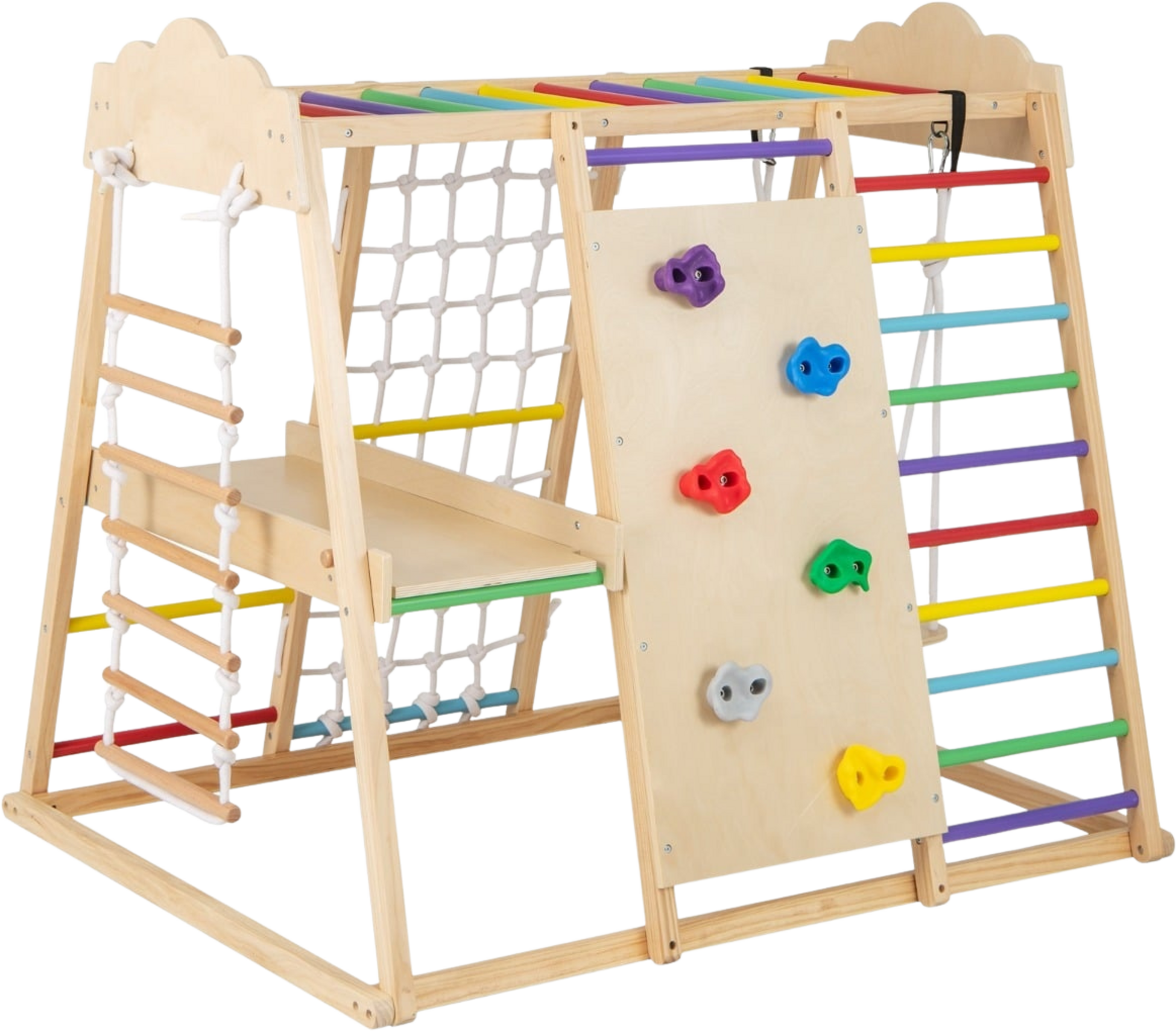 NORTHIX, 8-in-1 Montessori Climbing Set With Slide  Swing