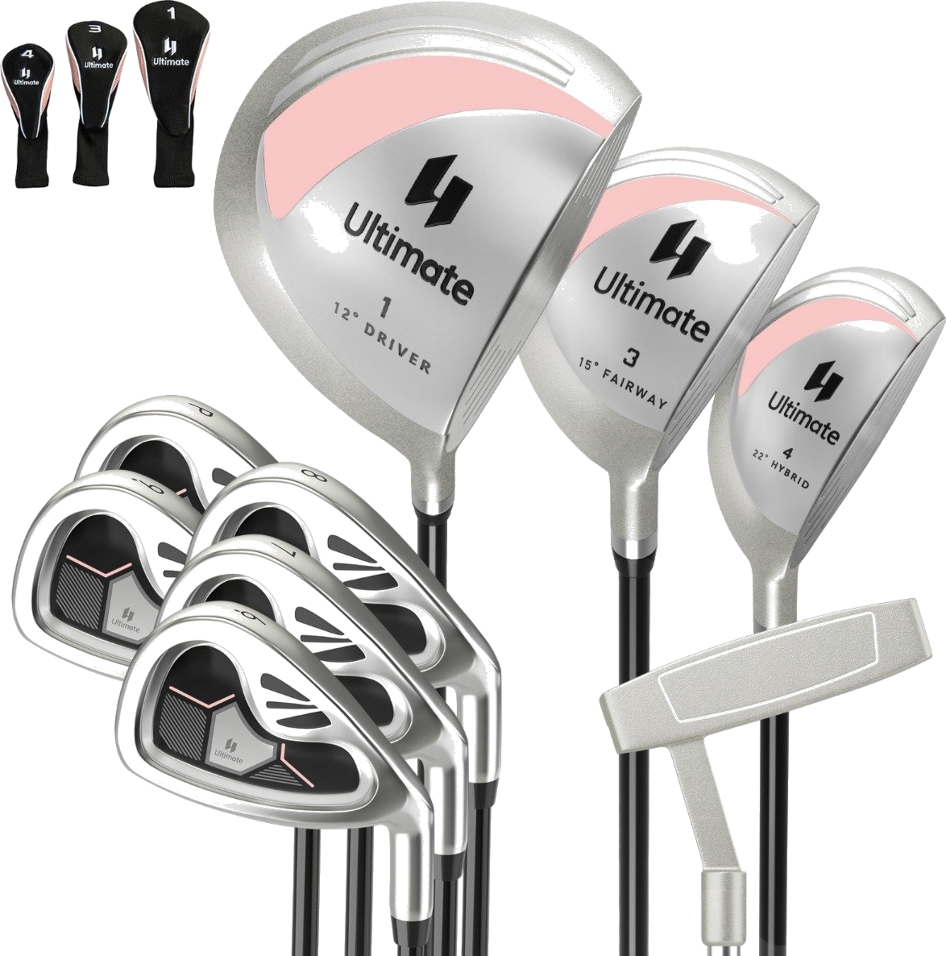 NORTHIX, 9-piece Complete Golf Club Set For Right-handed Women With Head Covers