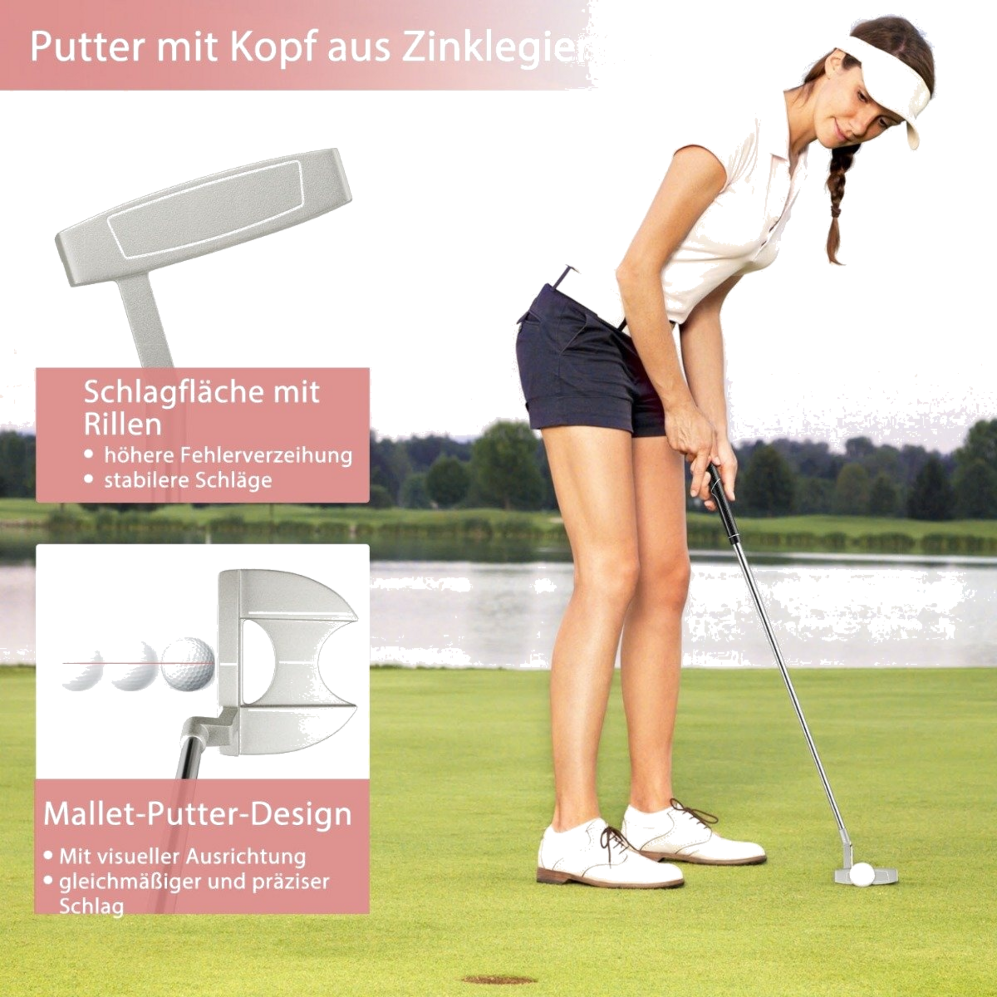 NORTHIX, 9-piece Complete Golf Club Set For Right-handed Women With Head Covers