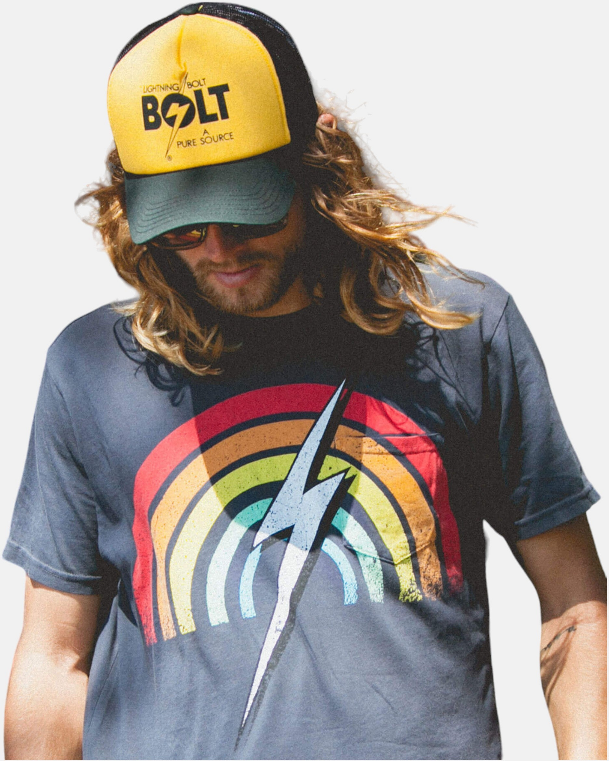 LIGHTNING BOLT, A Pure Source Trucker Cap