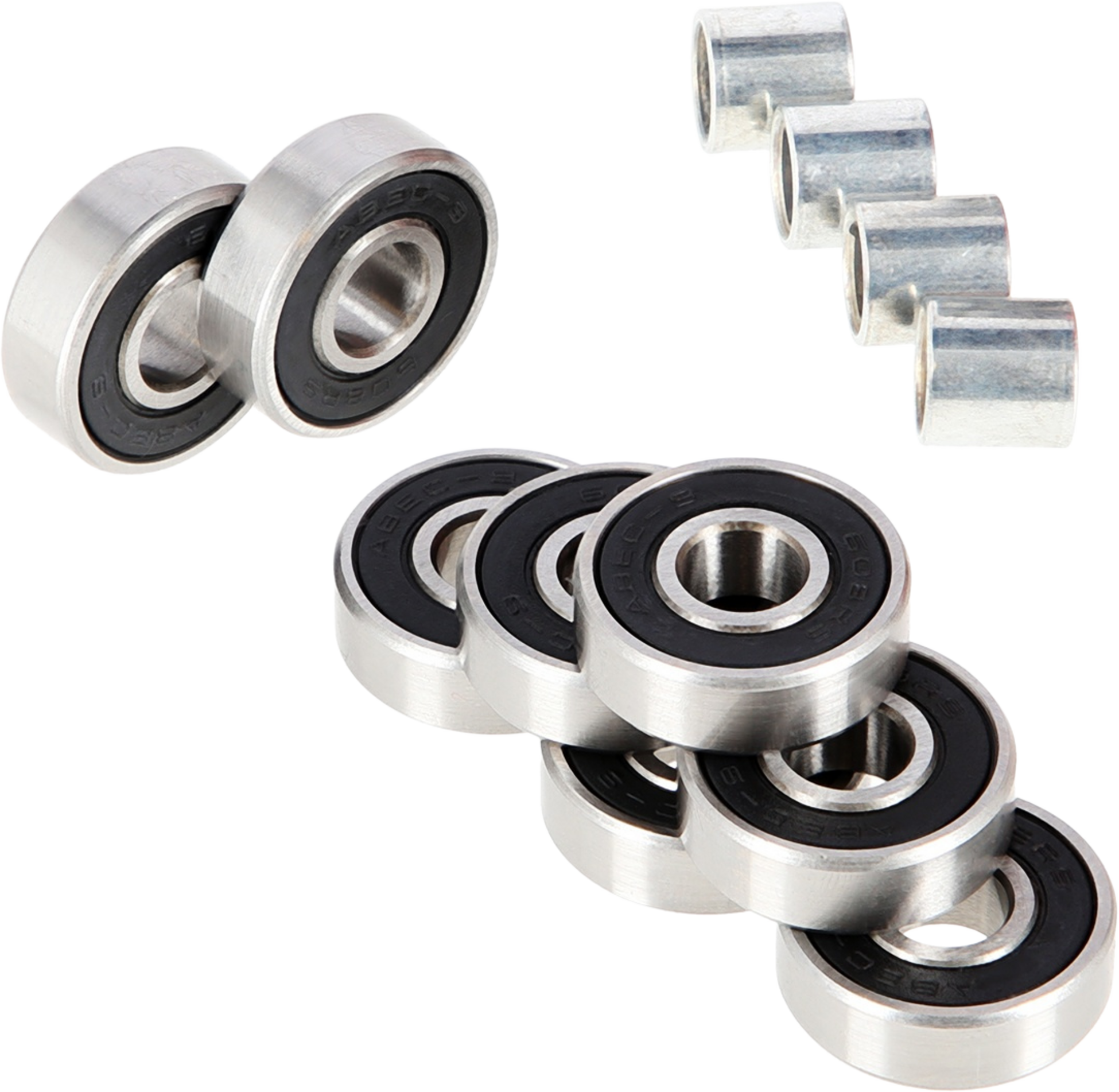 NORTHIX, Abec-9 Chrome Skate Bearings, 8 Pack