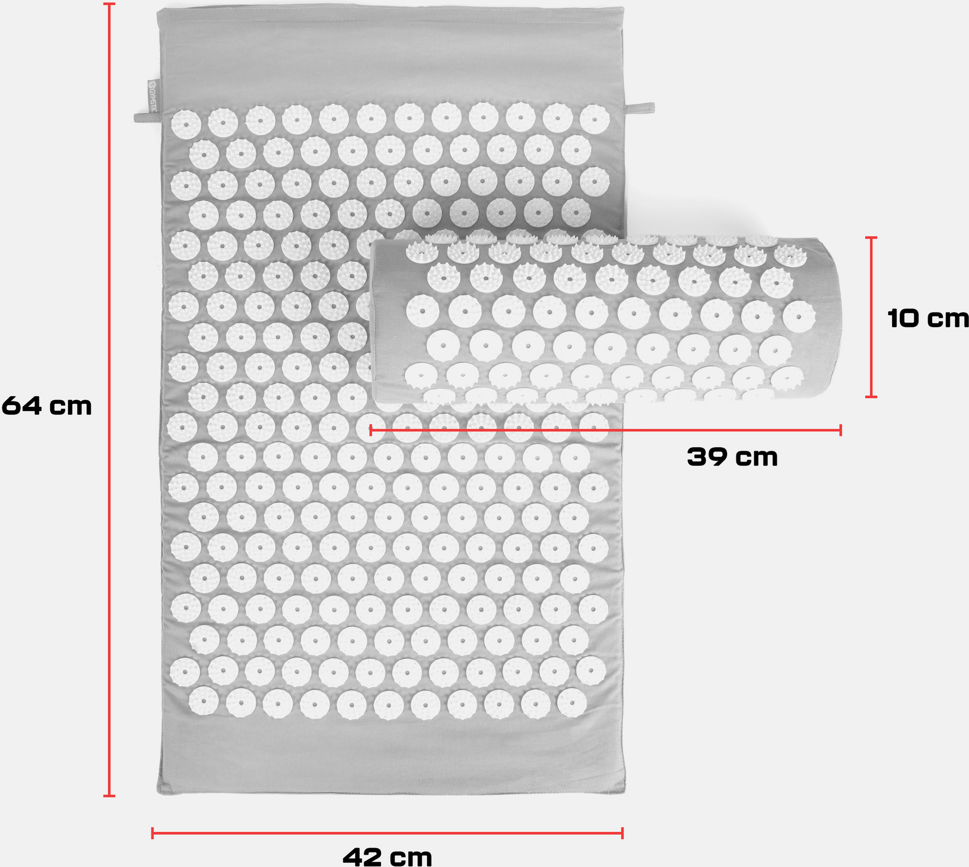 GYMSTICK, Acupressure Mat Set, Urban Grey