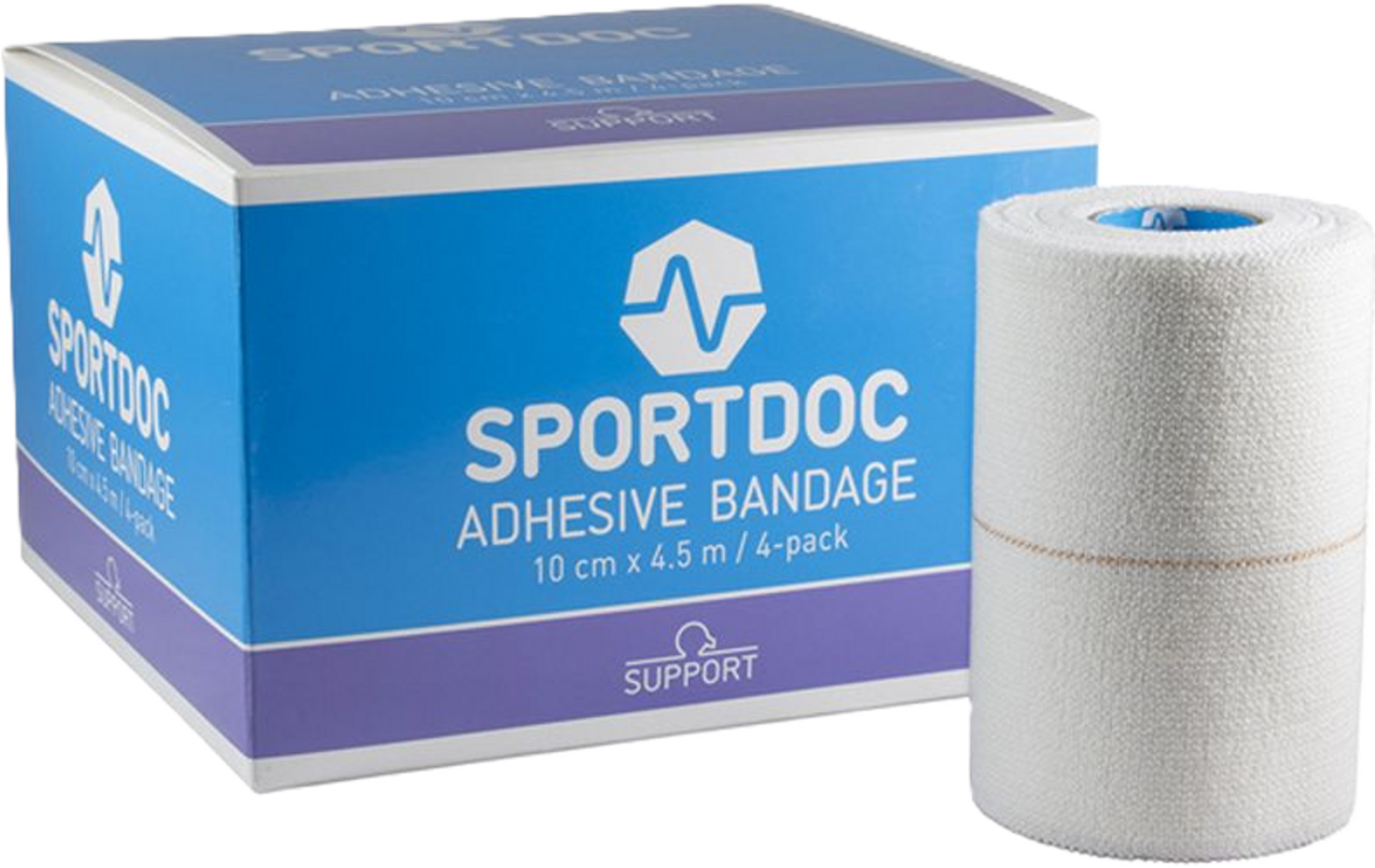 SPORTDOC, Adhesive Bandage 10 Cm 4-pack