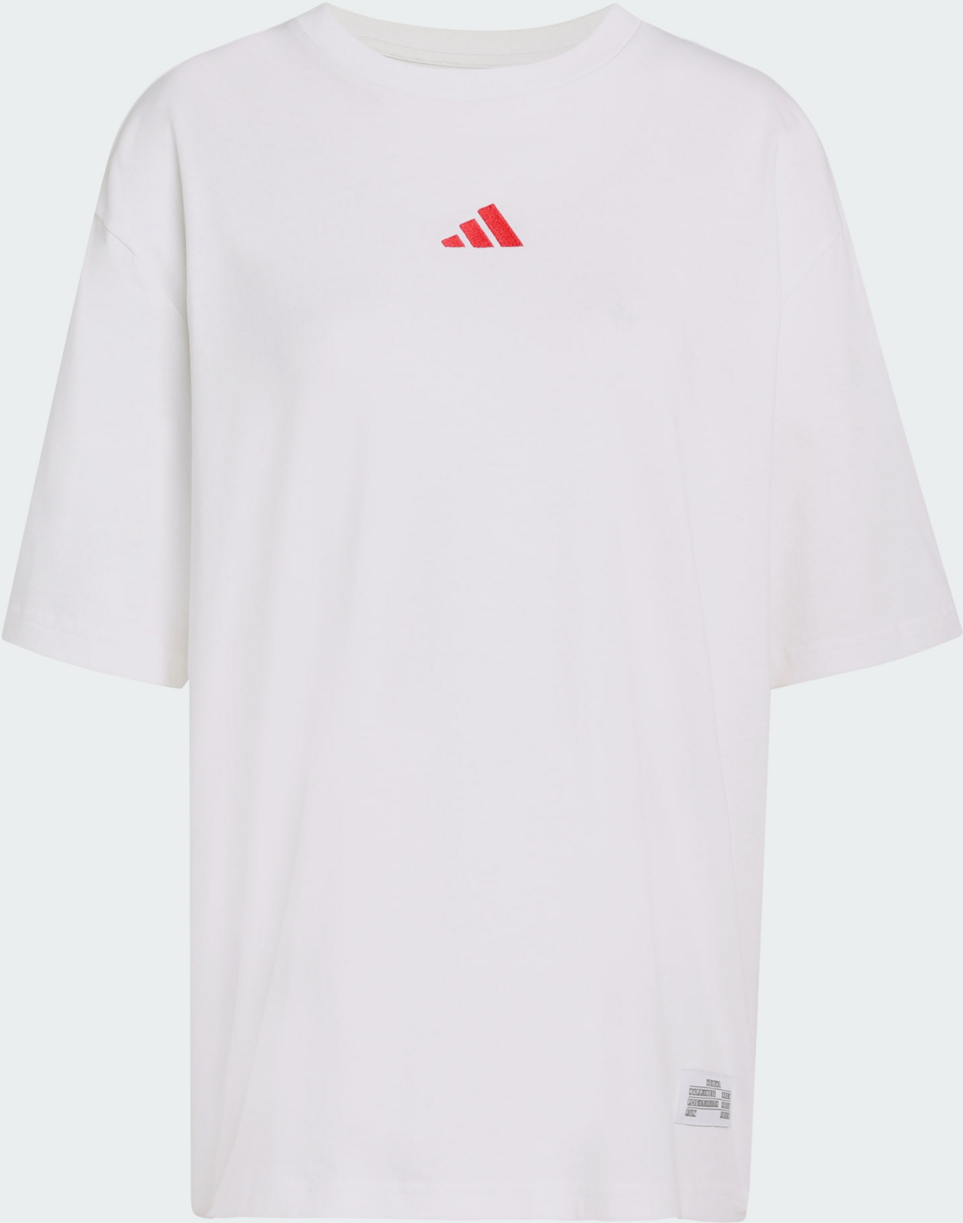 ADIDAS, Adidas Överdimensionerad T-shirt Med Minibroderad Grafik