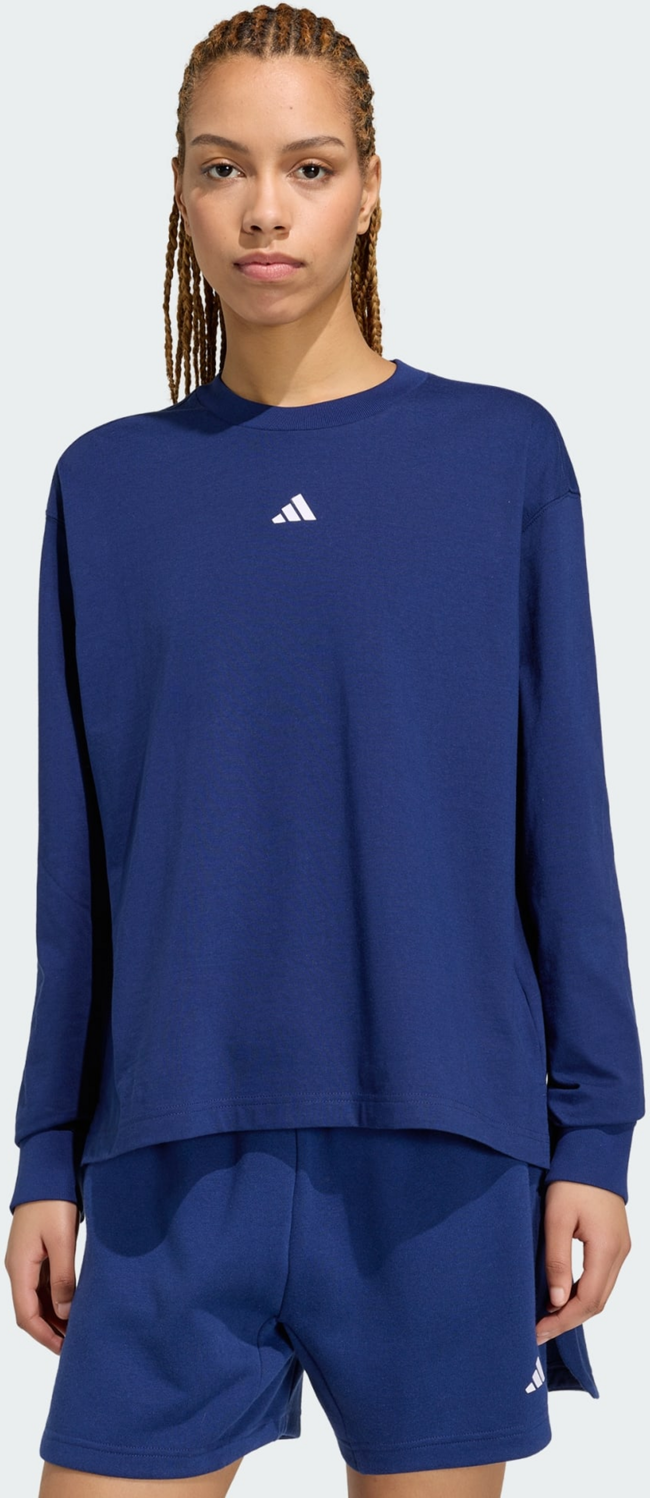 ADIDAS, Adidas 3 Stripes Studio Boyfriend L&aring;ng&auml;rmad T-shirt