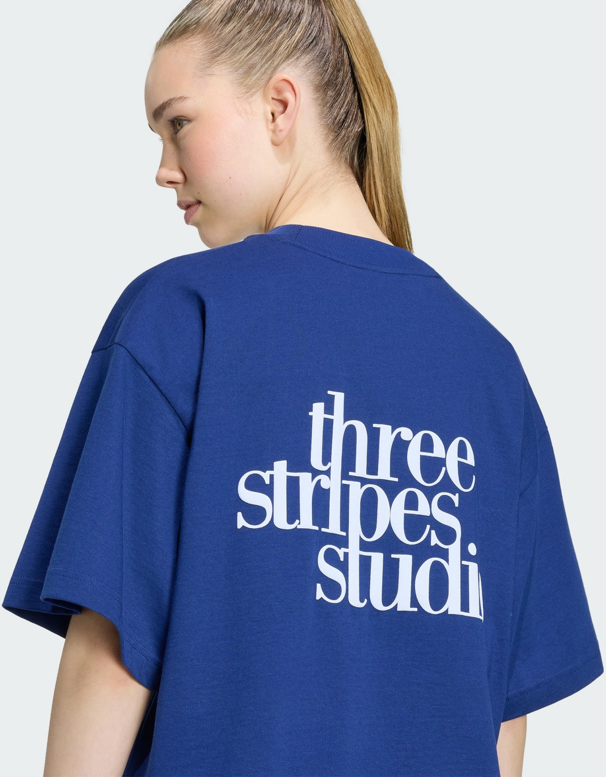 ADIDAS, Adidas 3 Stripes Studio Boyfriend T-shirt