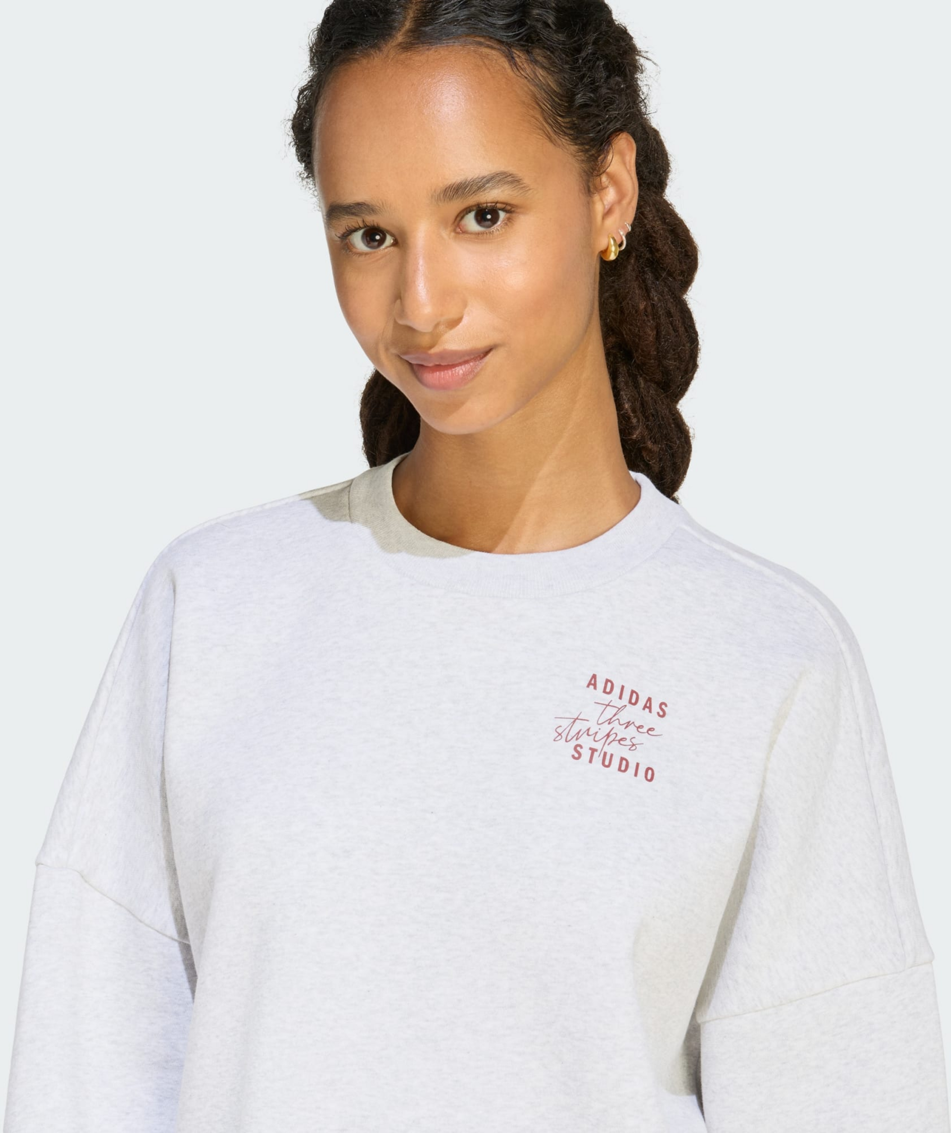 ADIDAS, Adidas 3 Stripes Studio Fl Hoodie