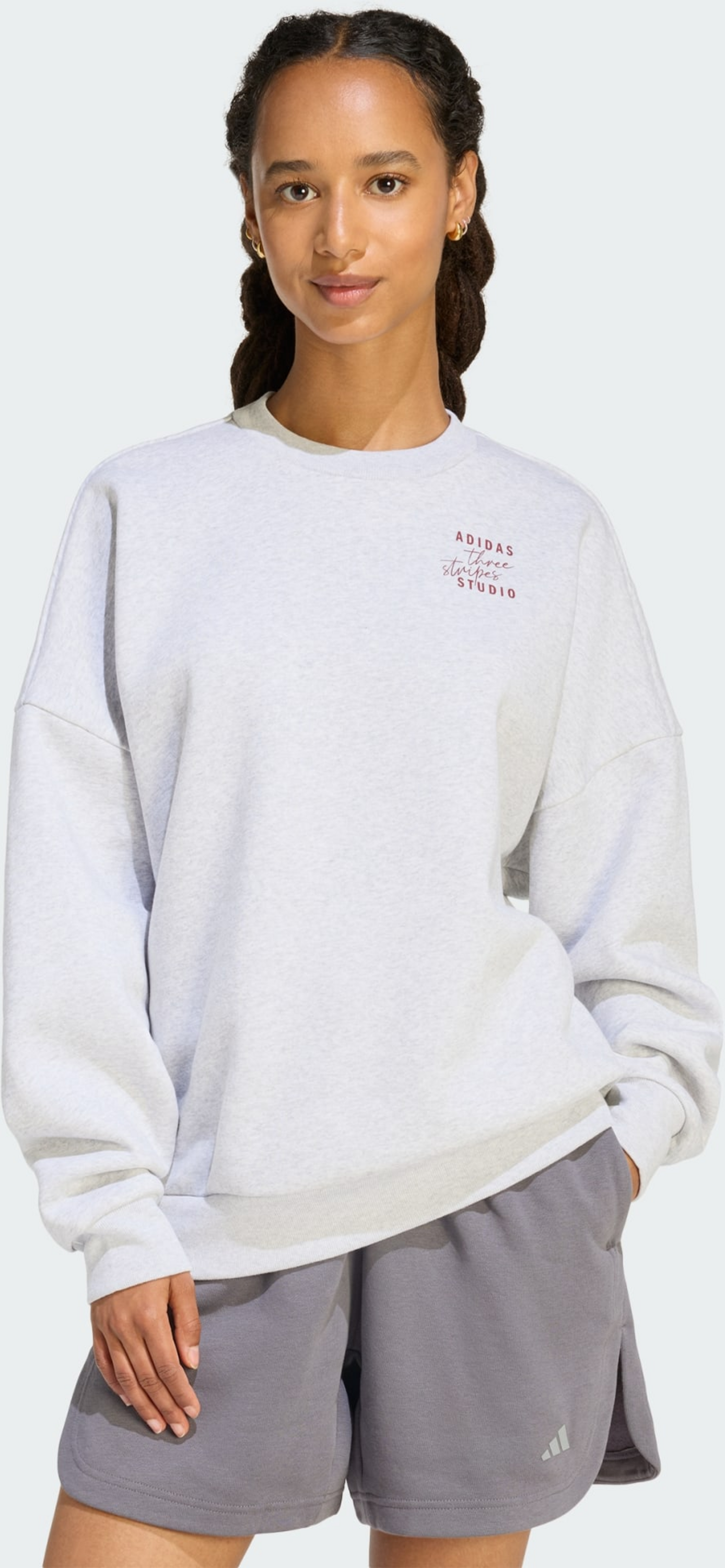 ADIDAS, Adidas 3 Stripes Studio Fl Hoodie