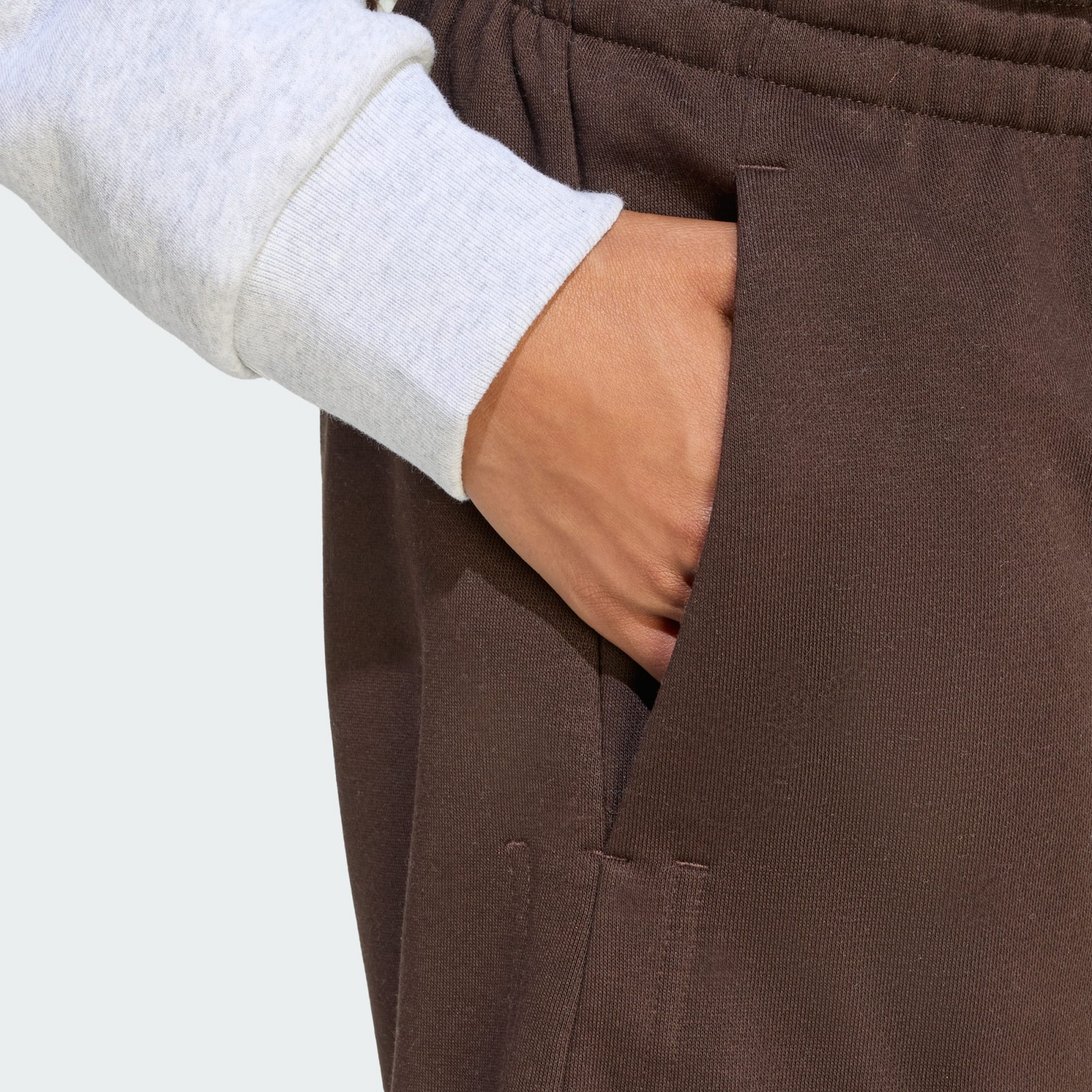 ADIDAS, Adidas 3 Stripes Studio Fleece Loose Shorts