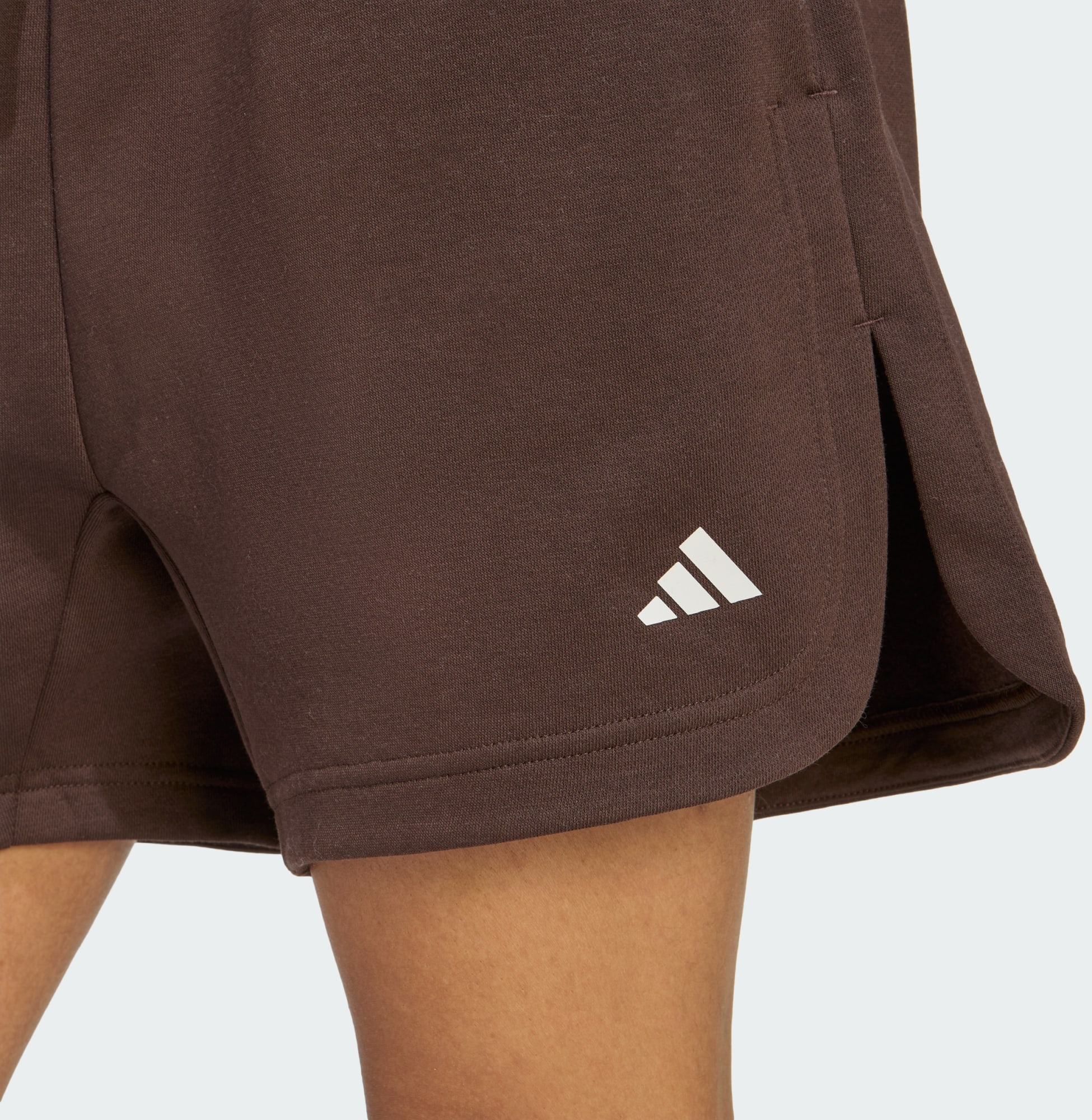 ADIDAS, Adidas 3 Stripes Studio Fleece Loose Shorts
