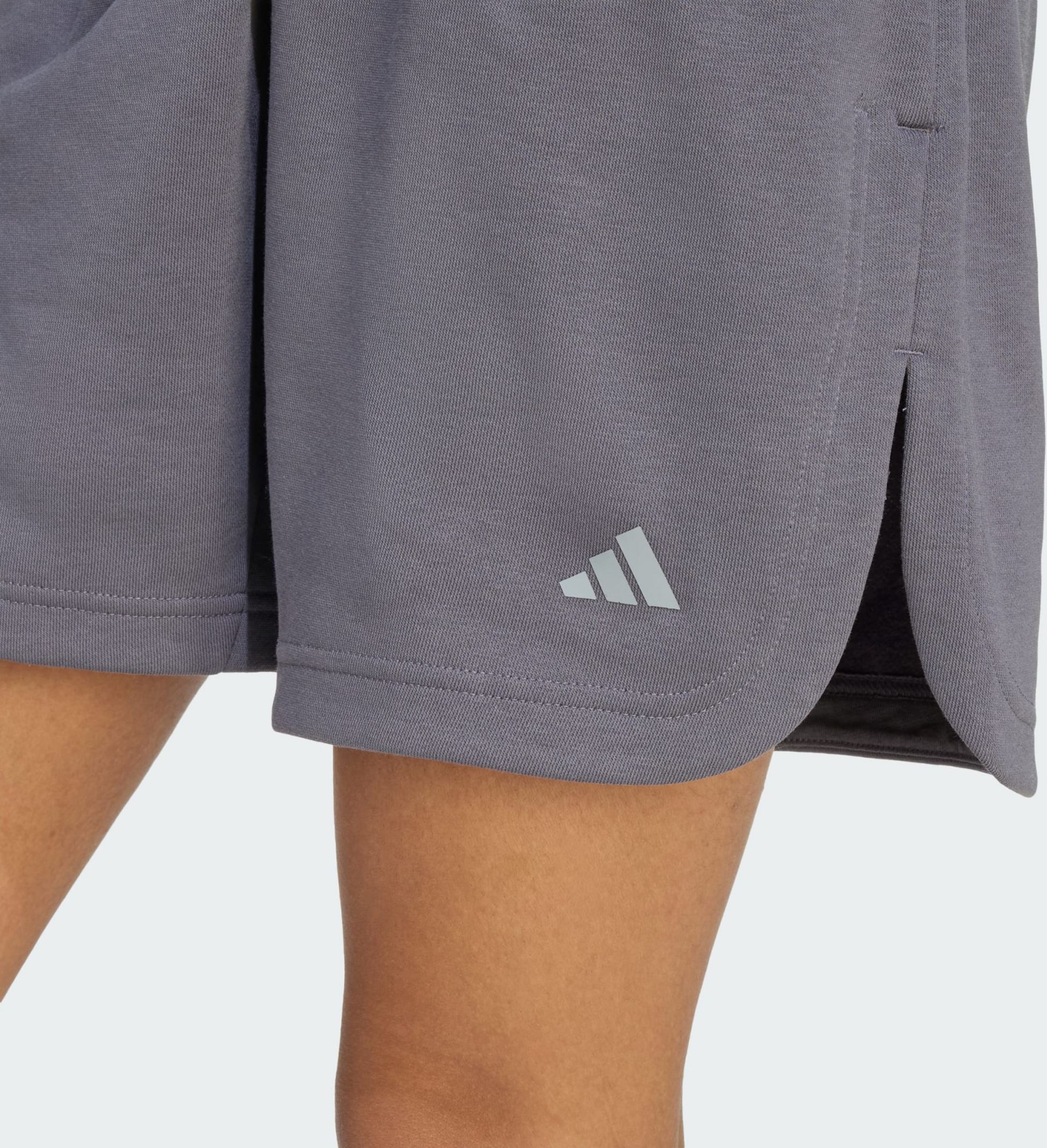 ADIDAS, Adidas 3 Stripes Studio Fleece Loose Shorts