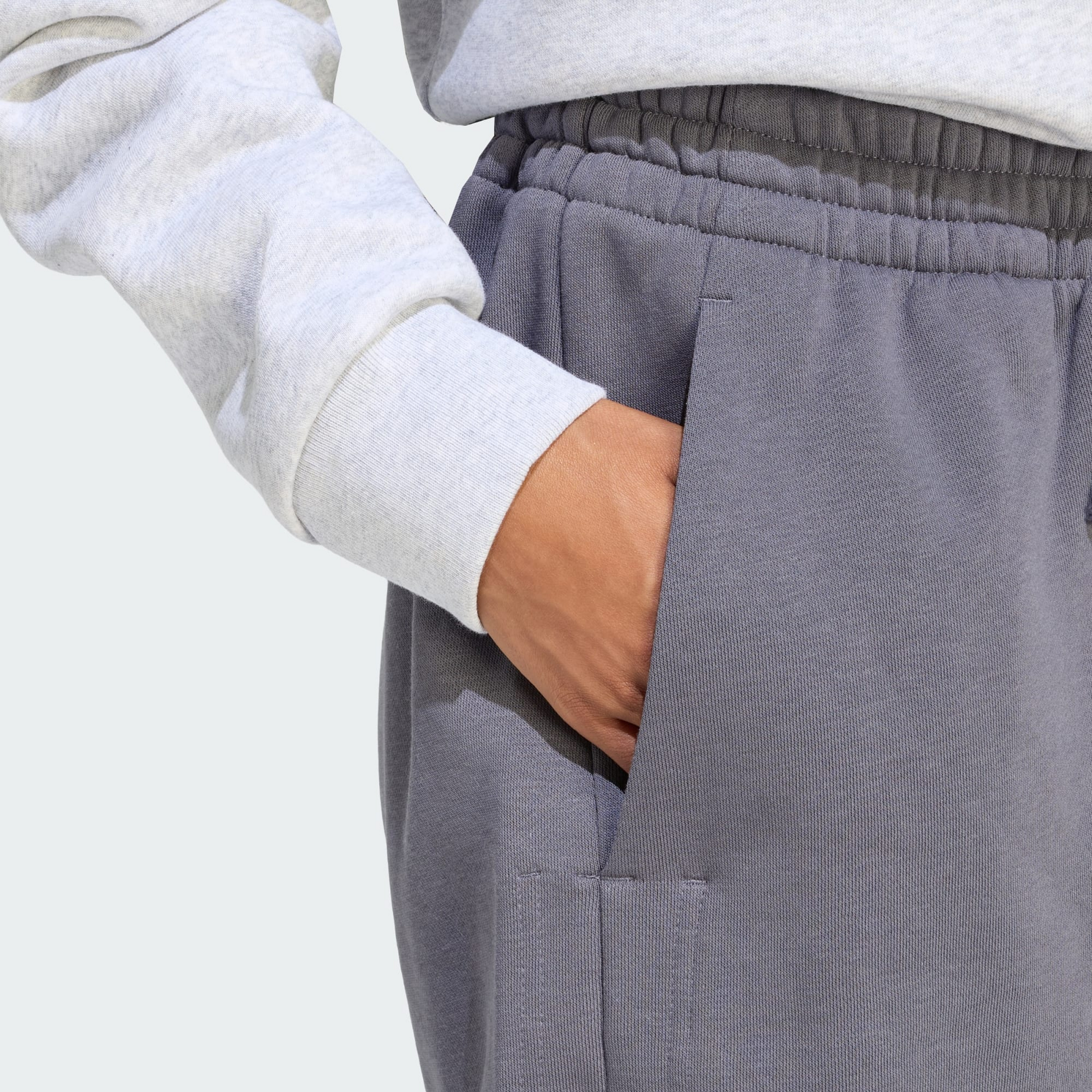 ADIDAS, Adidas 3 Stripes Studio Fleece Loose Shorts