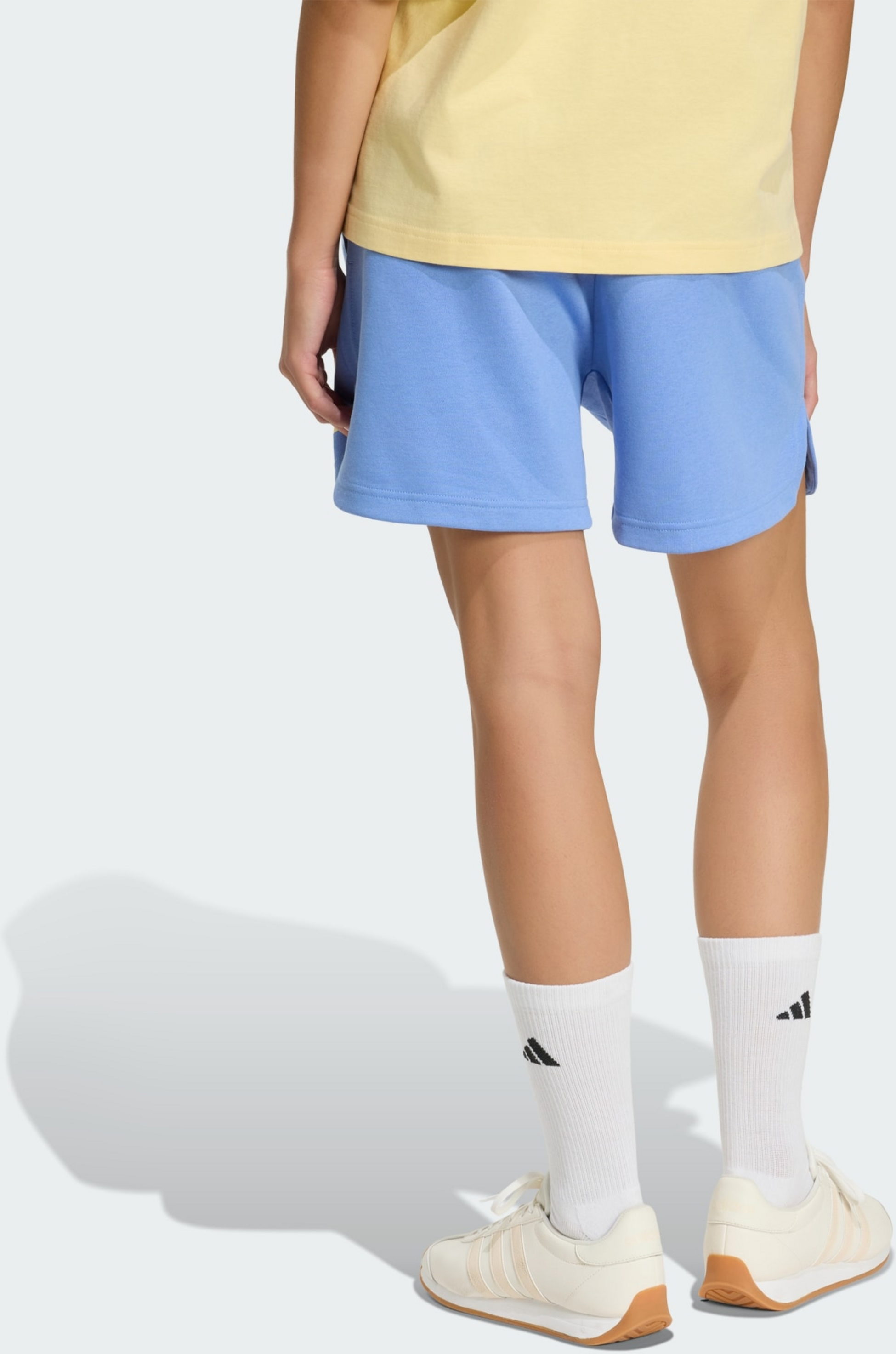 ADIDAS, Adidas 3 Stripes Studio Fleece Loose Shorts