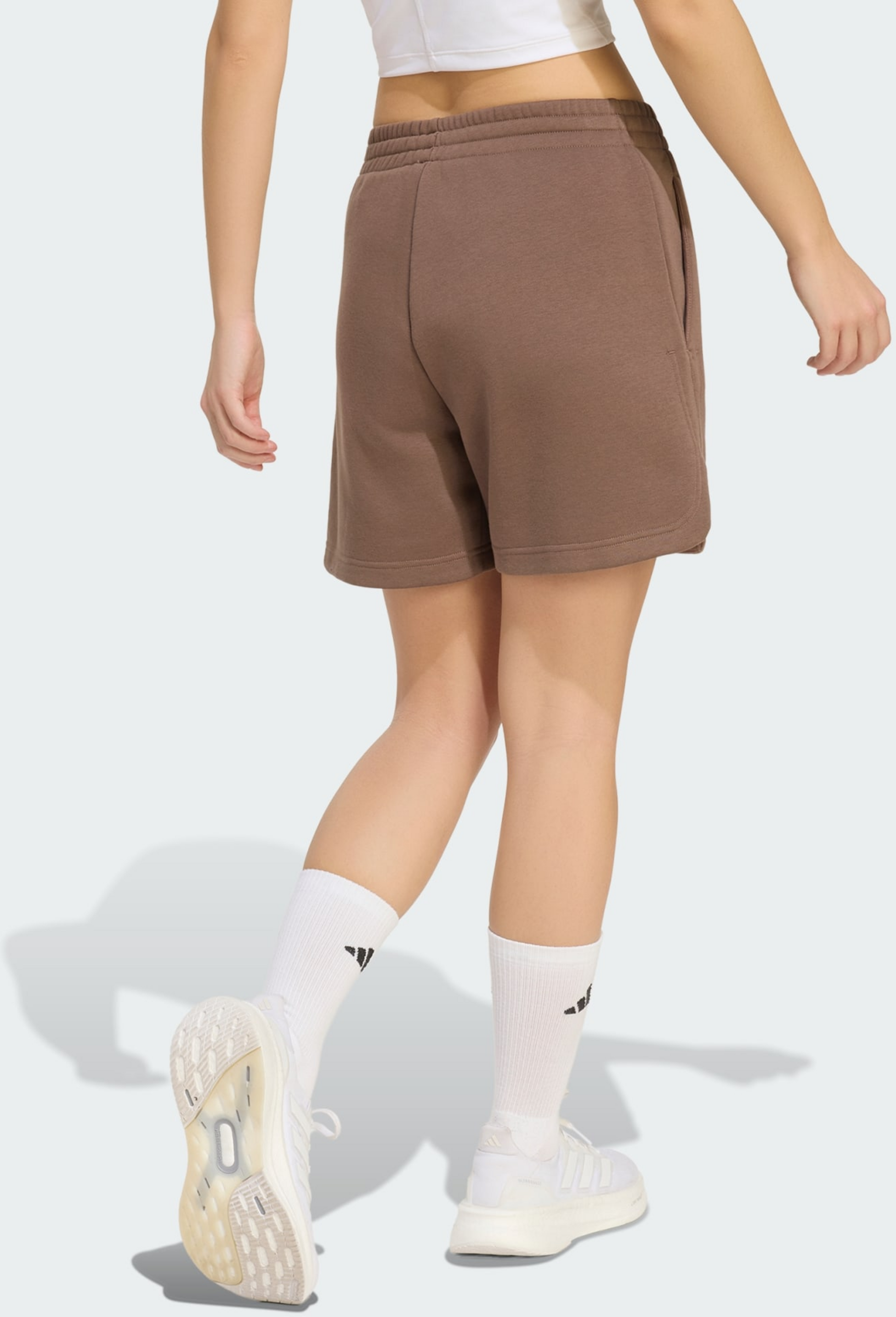 ADIDAS, Adidas 3 Stripes Studio Fleece Loose Shorts