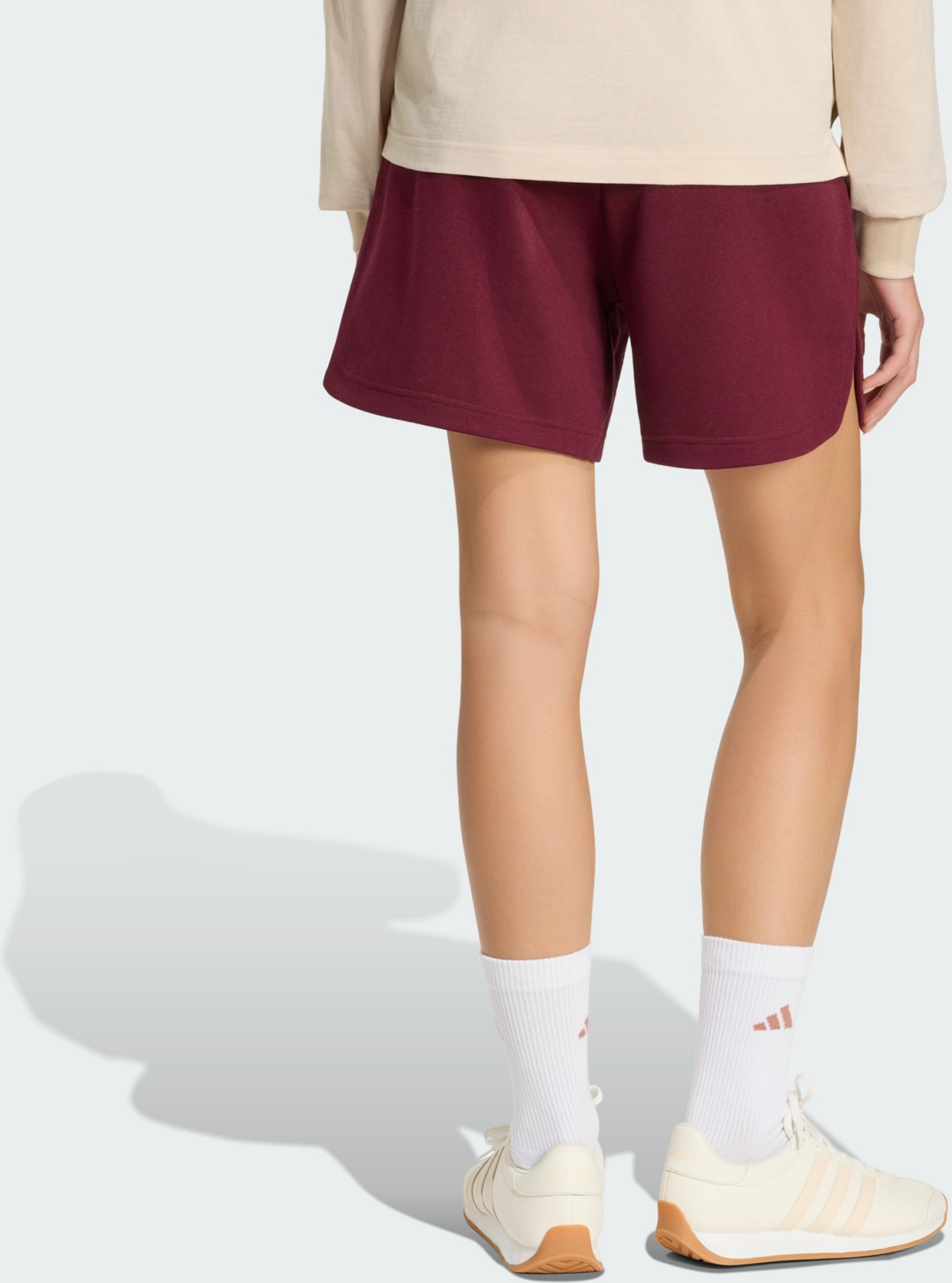 ADIDAS, Adidas 3 Stripes Studio Fleece Loose Shorts
