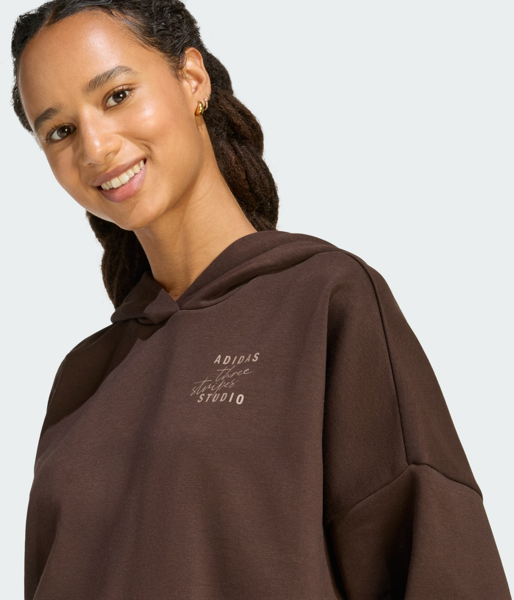 ADIDAS, Adidas 3 Stripes Studio Hoodie