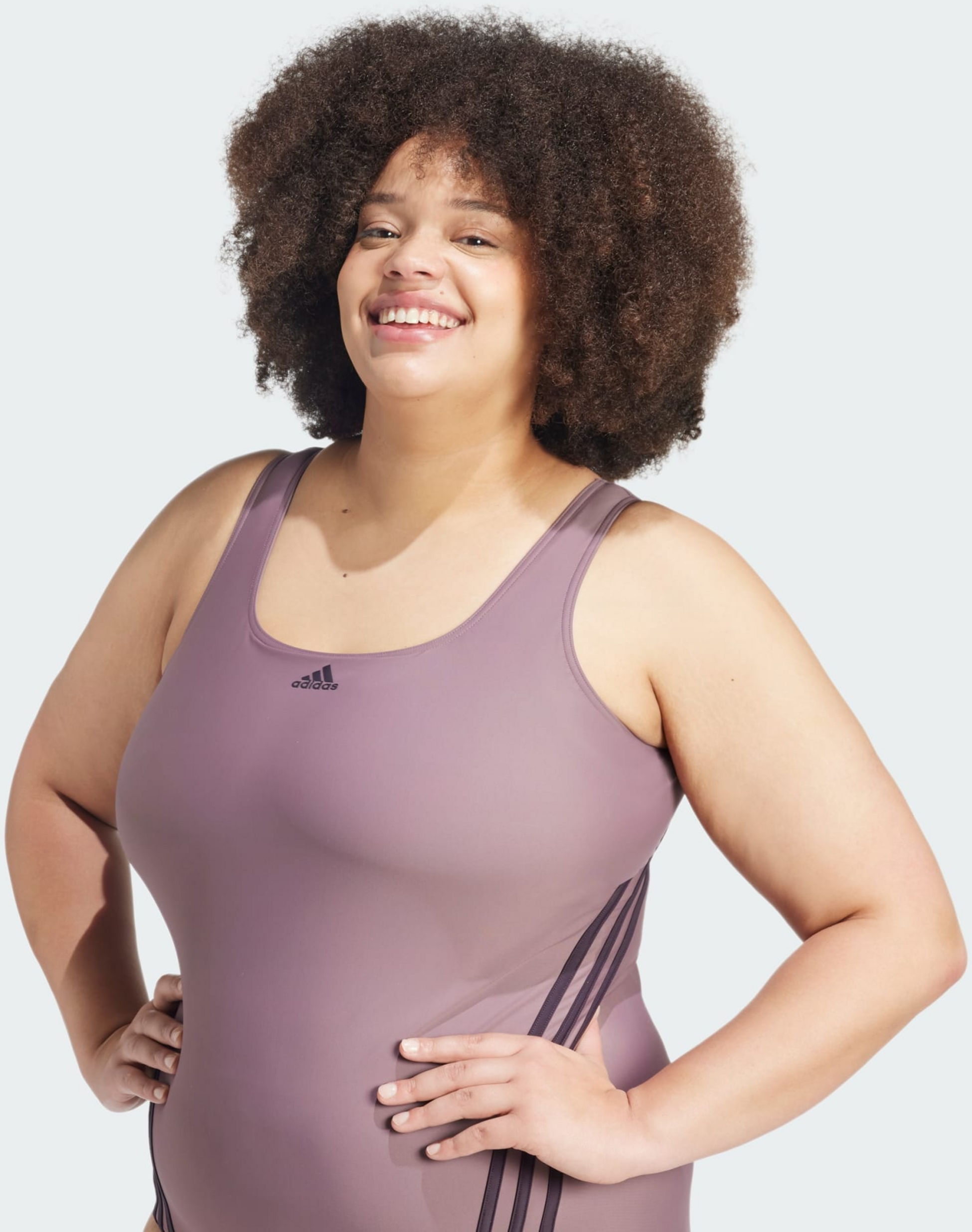 ADIDAS, Adidas 3-stripes Swim Suit (plus Size)