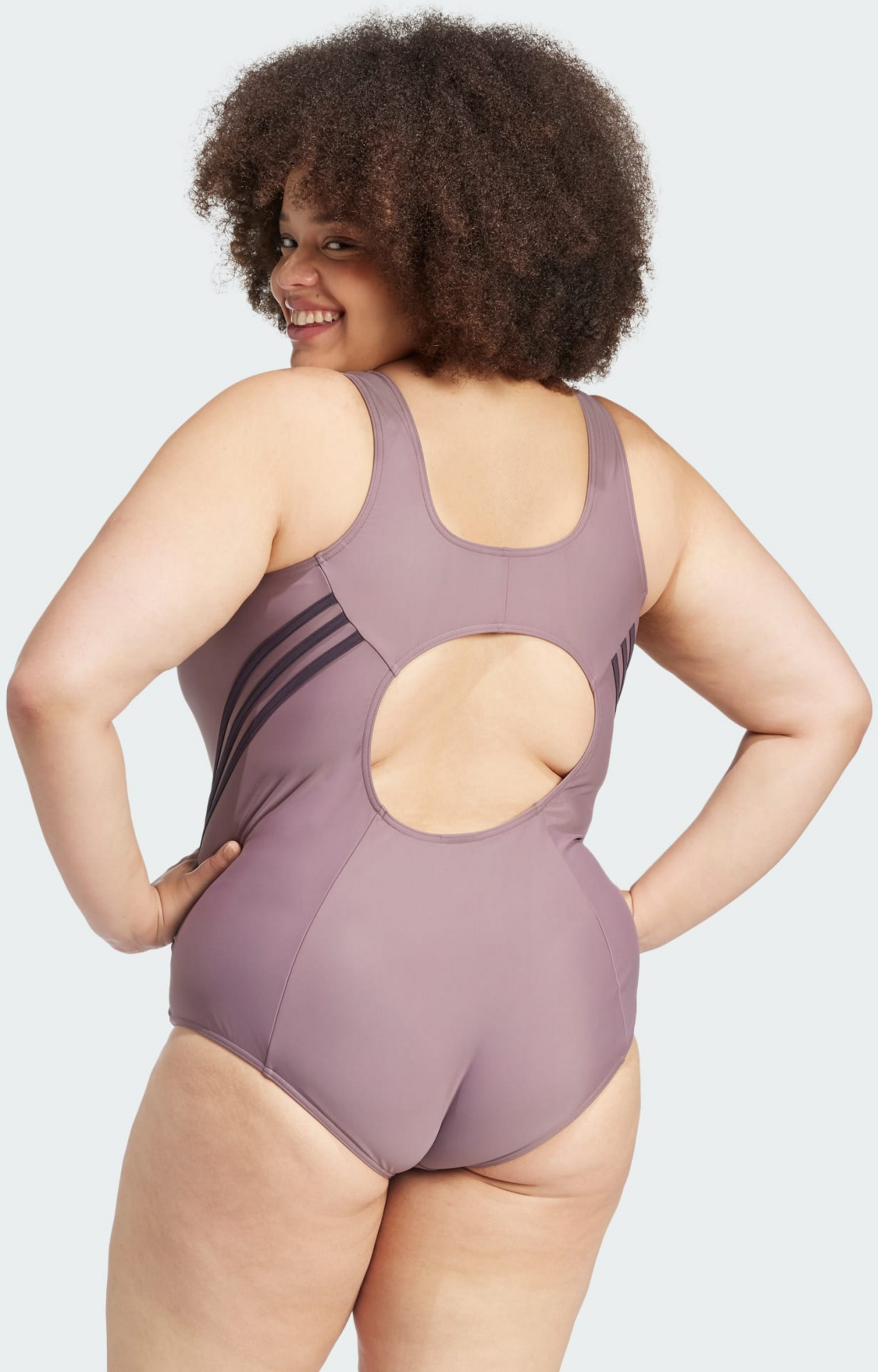 ADIDAS, Adidas 3-stripes Swim Suit (plus Size)