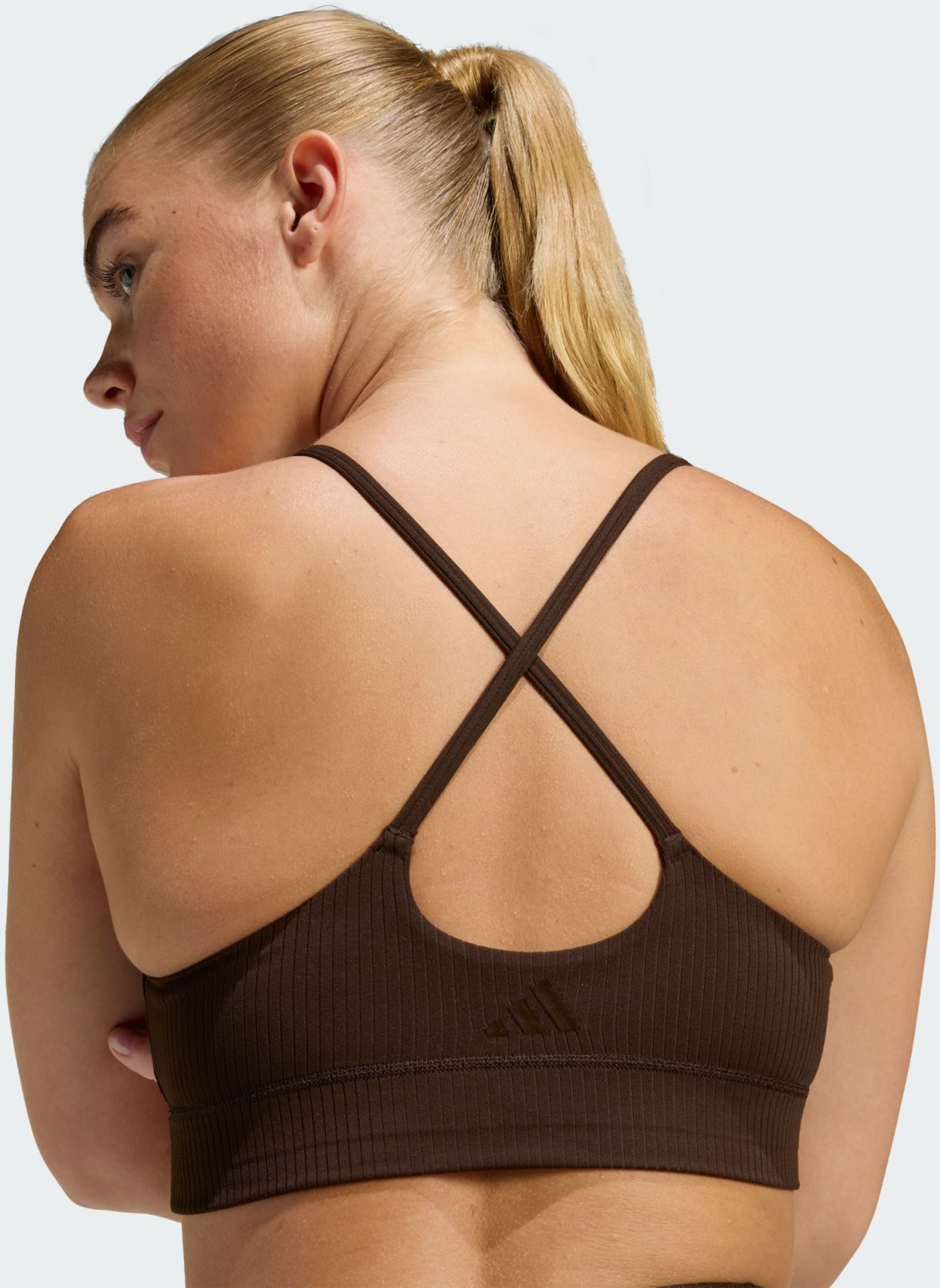 ADIDAS, Adidas Adidas All Me Light Support Ribbstickad Longline-bh