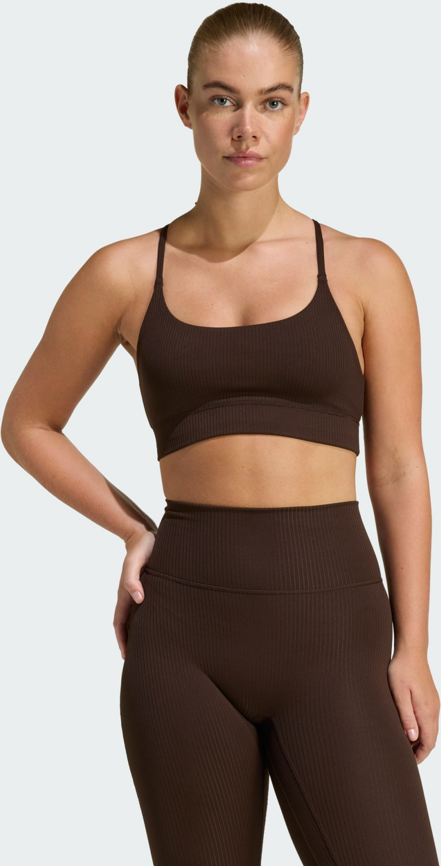 ADIDAS, Adidas Adidas All Me Light Support Ribbstickad Longline-bh