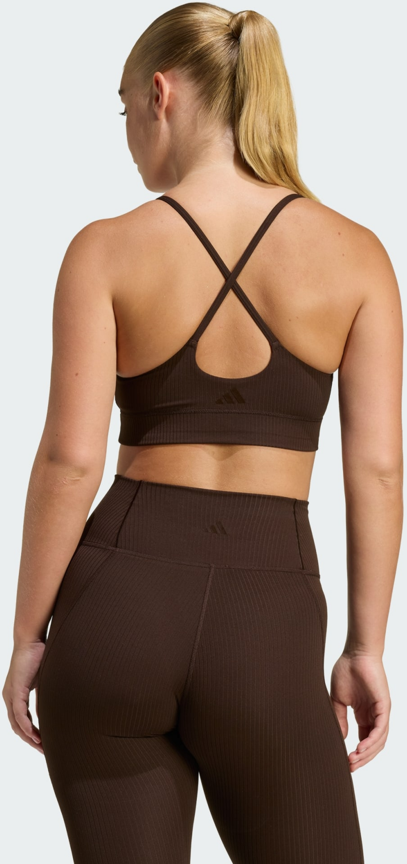 ADIDAS, Adidas Adidas All Me Light Support Ribbstickad Longline-bh