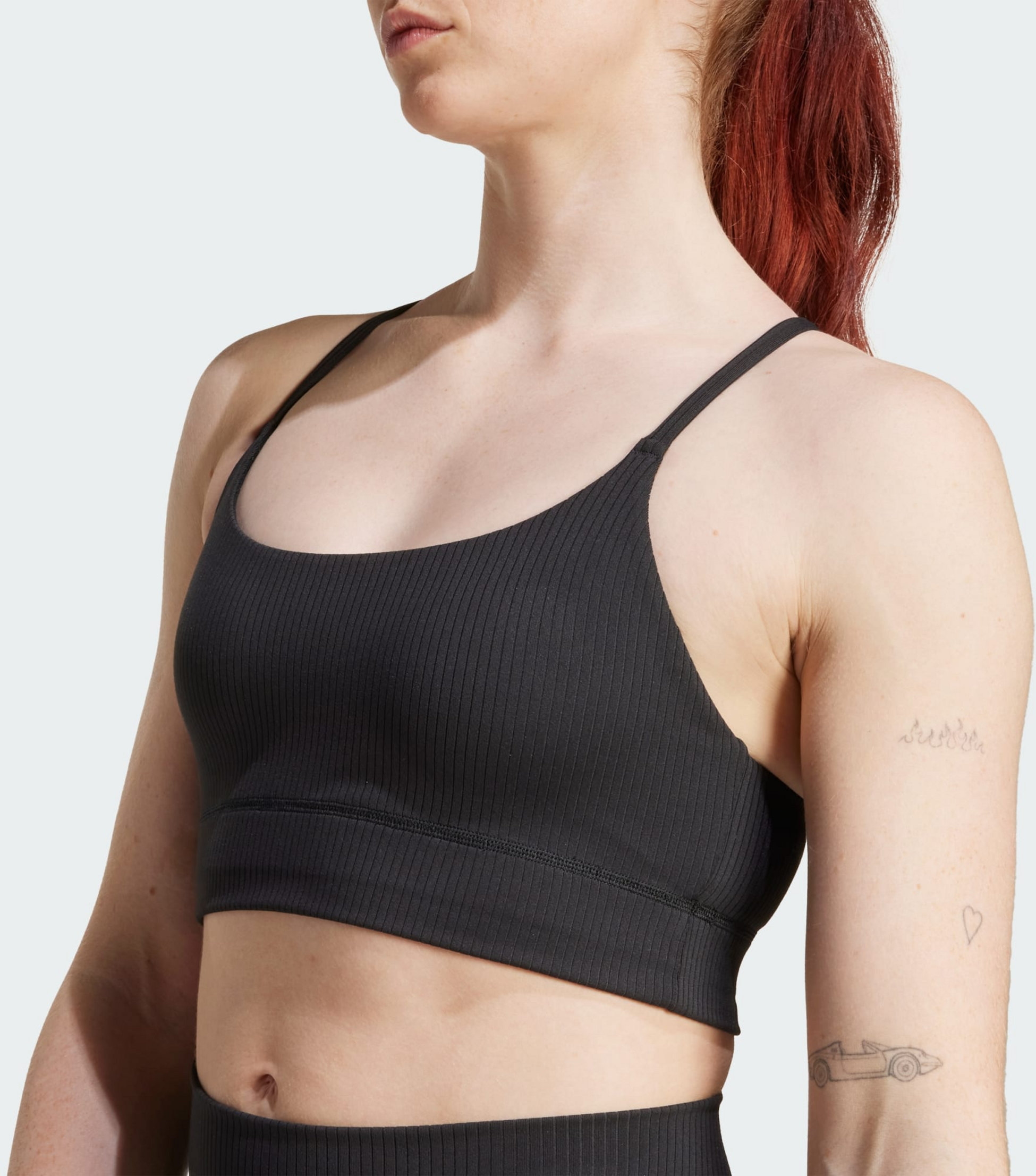 ADIDAS, Adidas Adidas All Me Light Support Ribbstickad Longline-bh