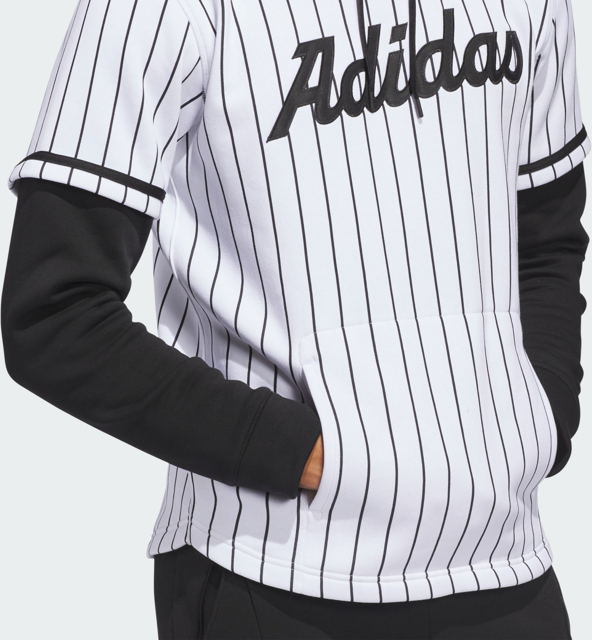 ADIDAS, Adidas Adidas Dugout Pinstripe Tr&ouml;ja Med Huva