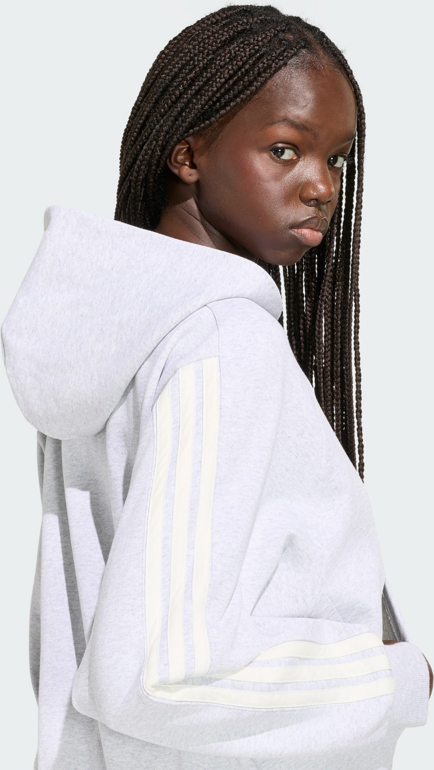 ADIDAS, Adidas Adidas Kit 3-stripes Huvtr&ouml;ja Med Hel Dragkedja