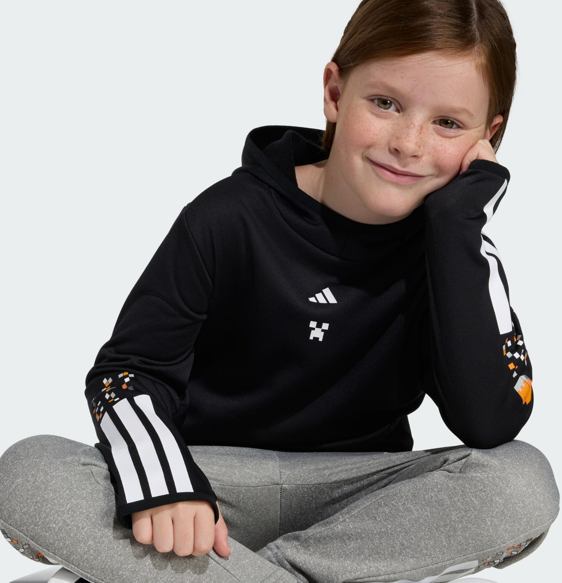 ADIDAS, Adidas Adidas Minecraft 3 Stripes Träningshoodie