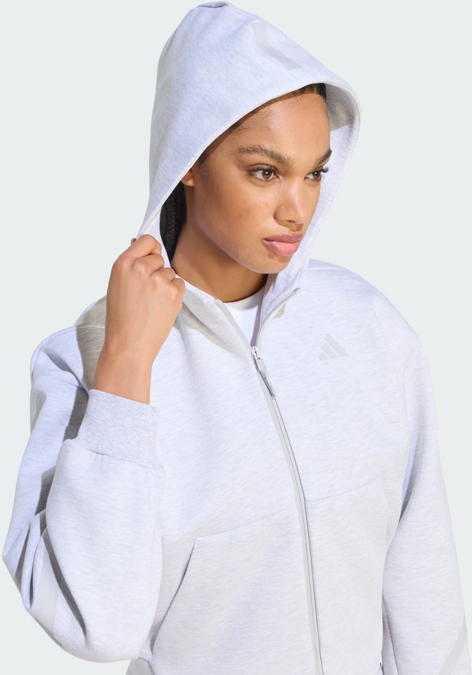 ADIDAS, Adidas Adidas Z.n.e. Cropped Full Zip Sweatshirt