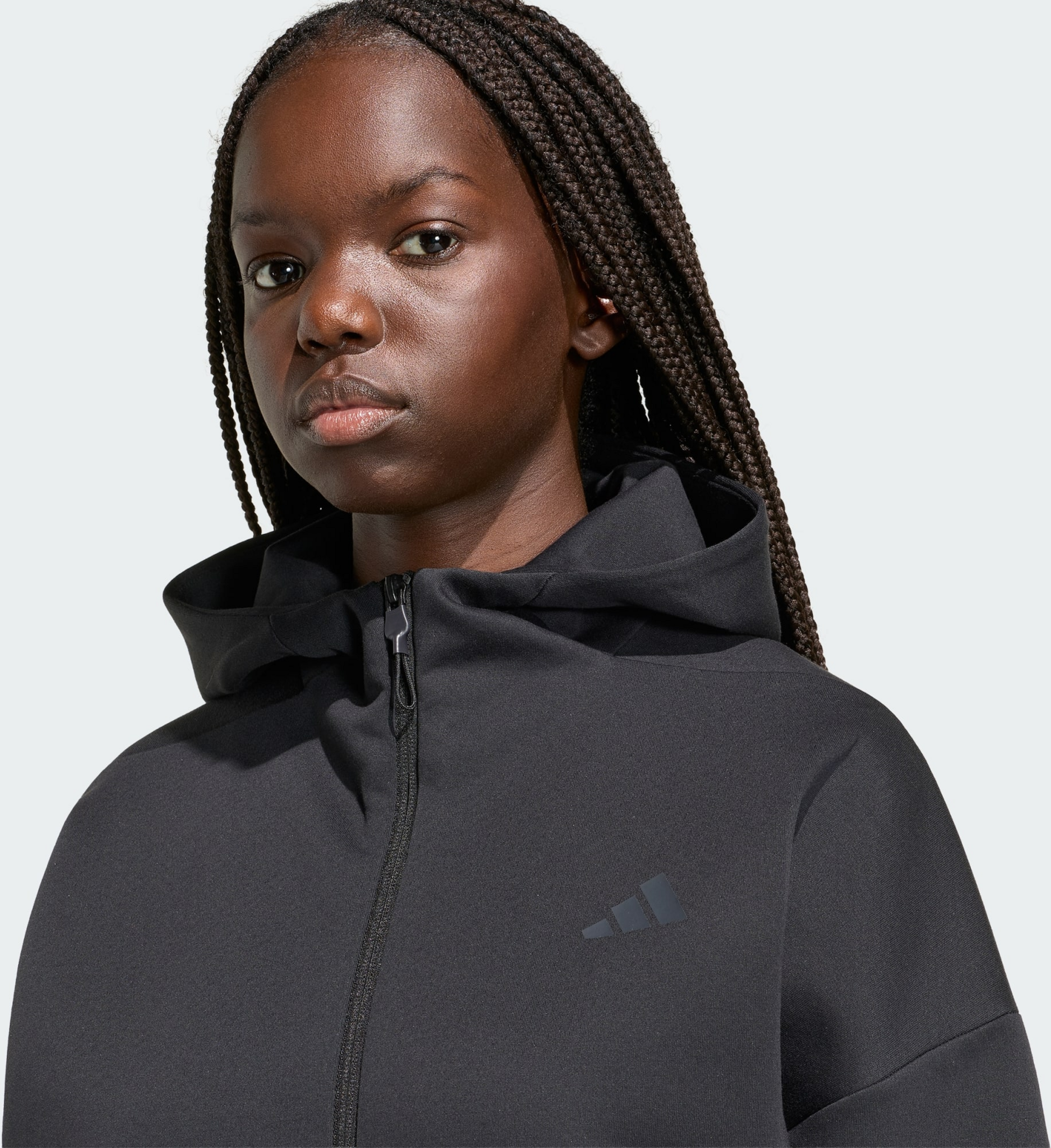 ADIDAS, Adidas Adidas Z.n.e. Hoodie Med Hel Dragkedja