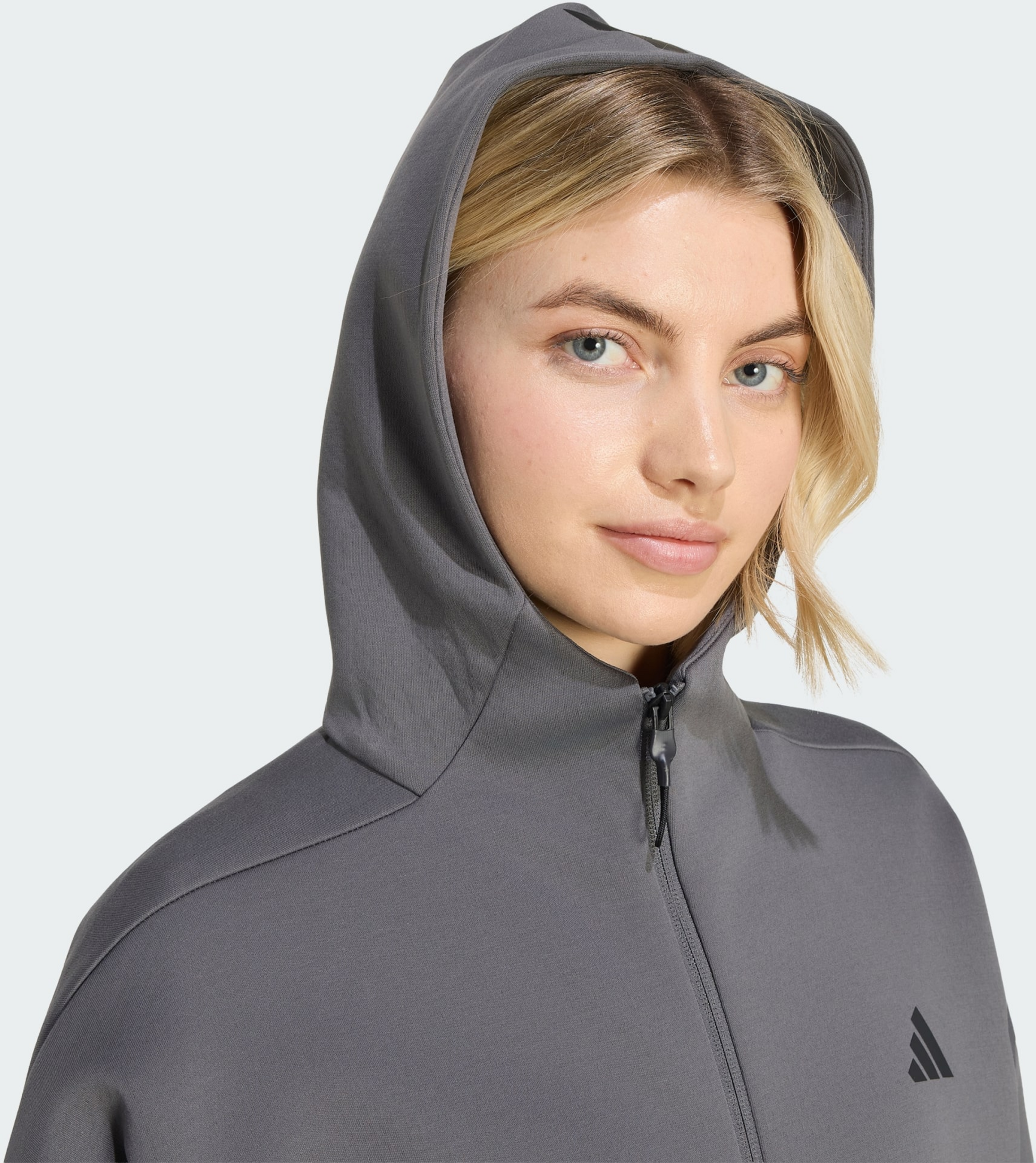 ADIDAS, Adidas Adidas Z.n.e. Hoodie Med Hel Dragkedja