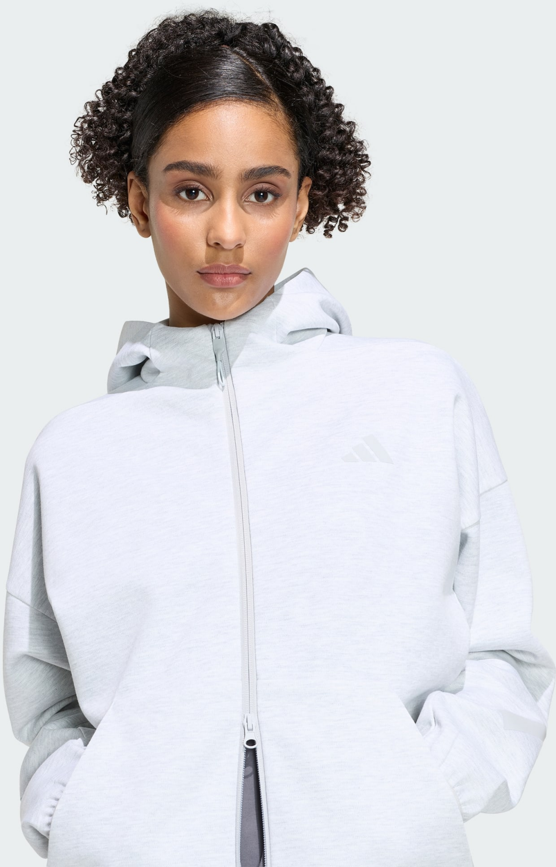 ADIDAS, Adidas Adidas Z.n.e. Hoodie Med Hel Dragkedja