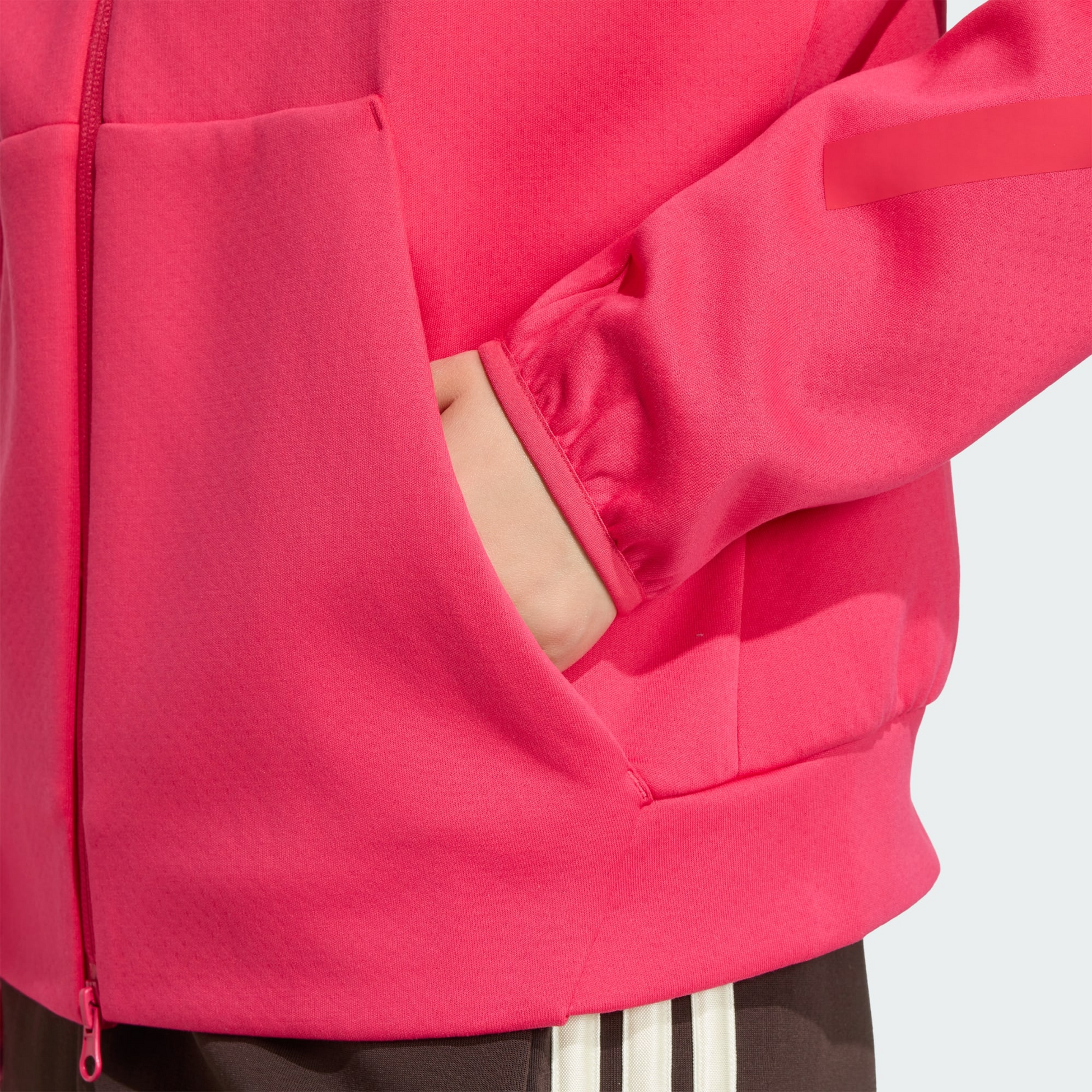ADIDAS, Adidas Adidas Z.n.e. Hoodie Med Hel Dragkedja