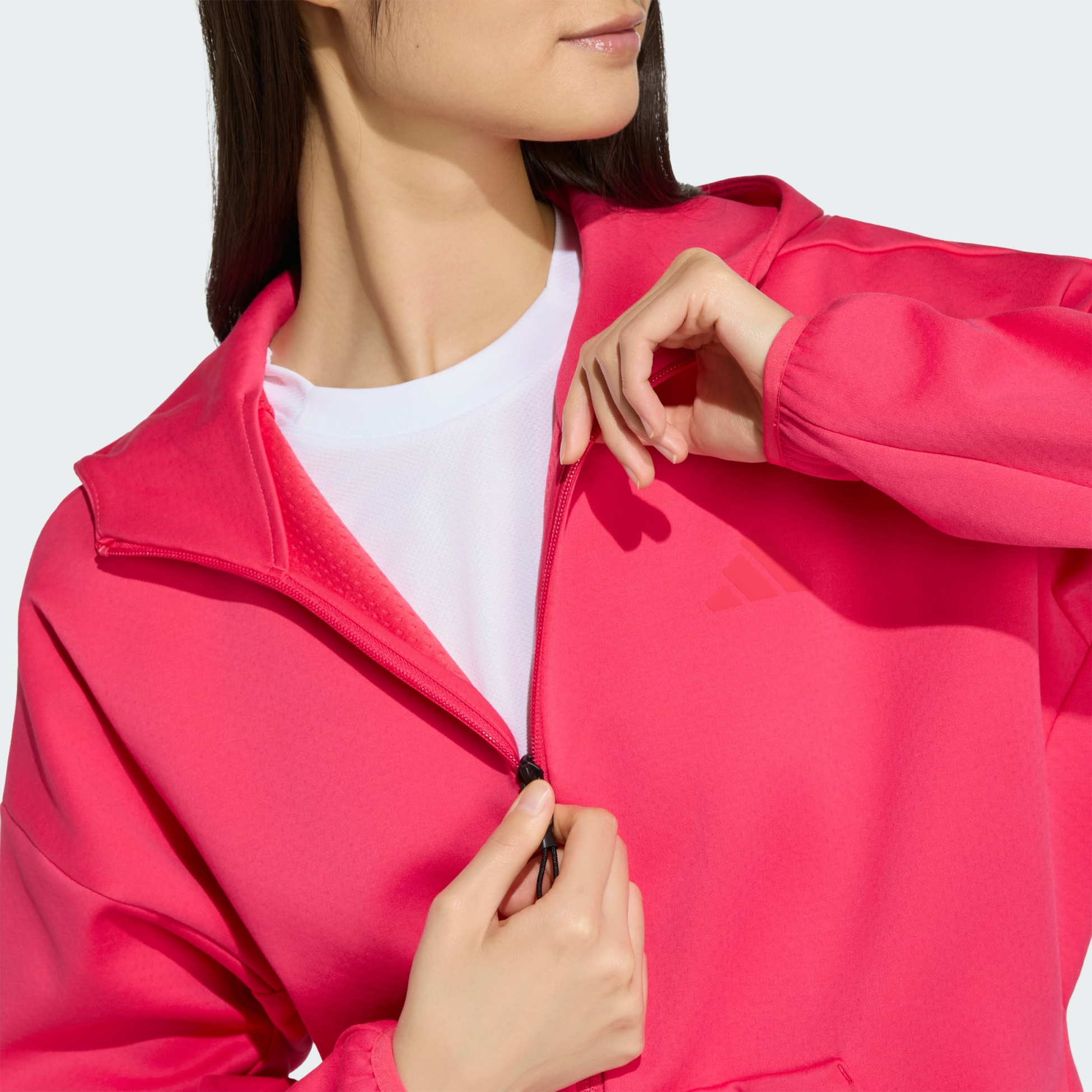 ADIDAS, Adidas Adidas Z.n.e. Hoodie Med Hel Dragkedja