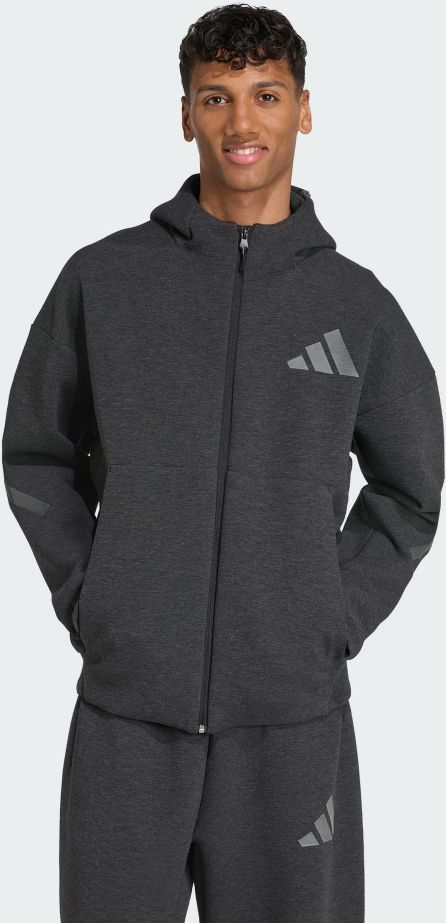 ADIDAS, Adidas Adidas Z.n.e. Premium-huvtr&ouml;ja Med Hel Dragkedja