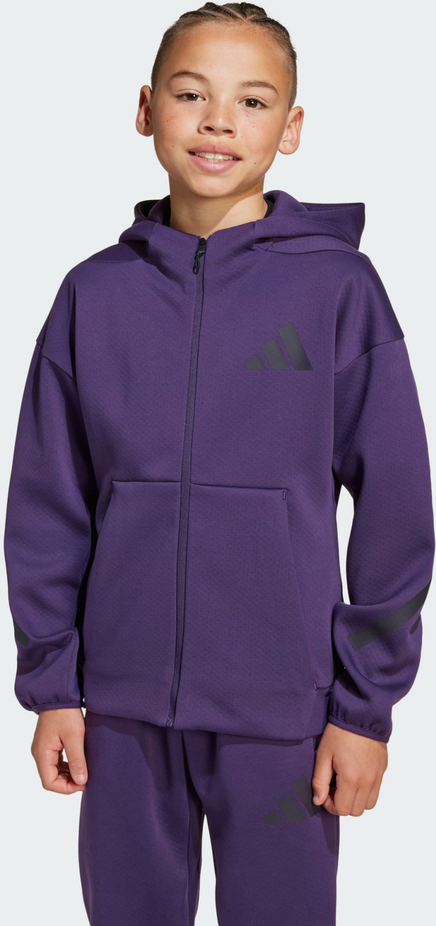 ADIDAS, Adidas Adidas Z.n.e. Träningsjacka Med Hel Dragkedja Och Huva