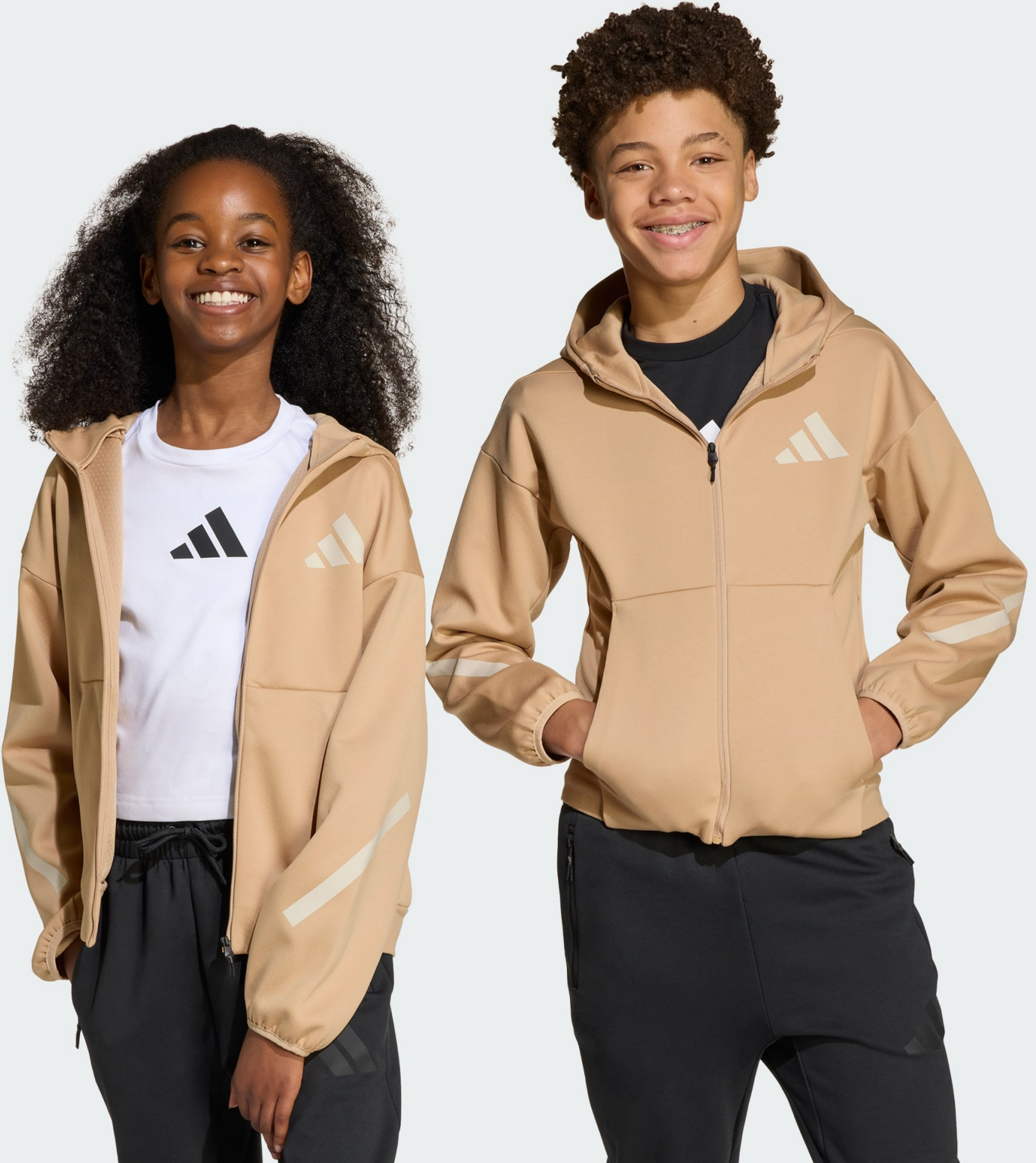 ADIDAS, Adidas Adidas Z.n.e. Träningsjacka Med Hel Dragkedja Och Huva