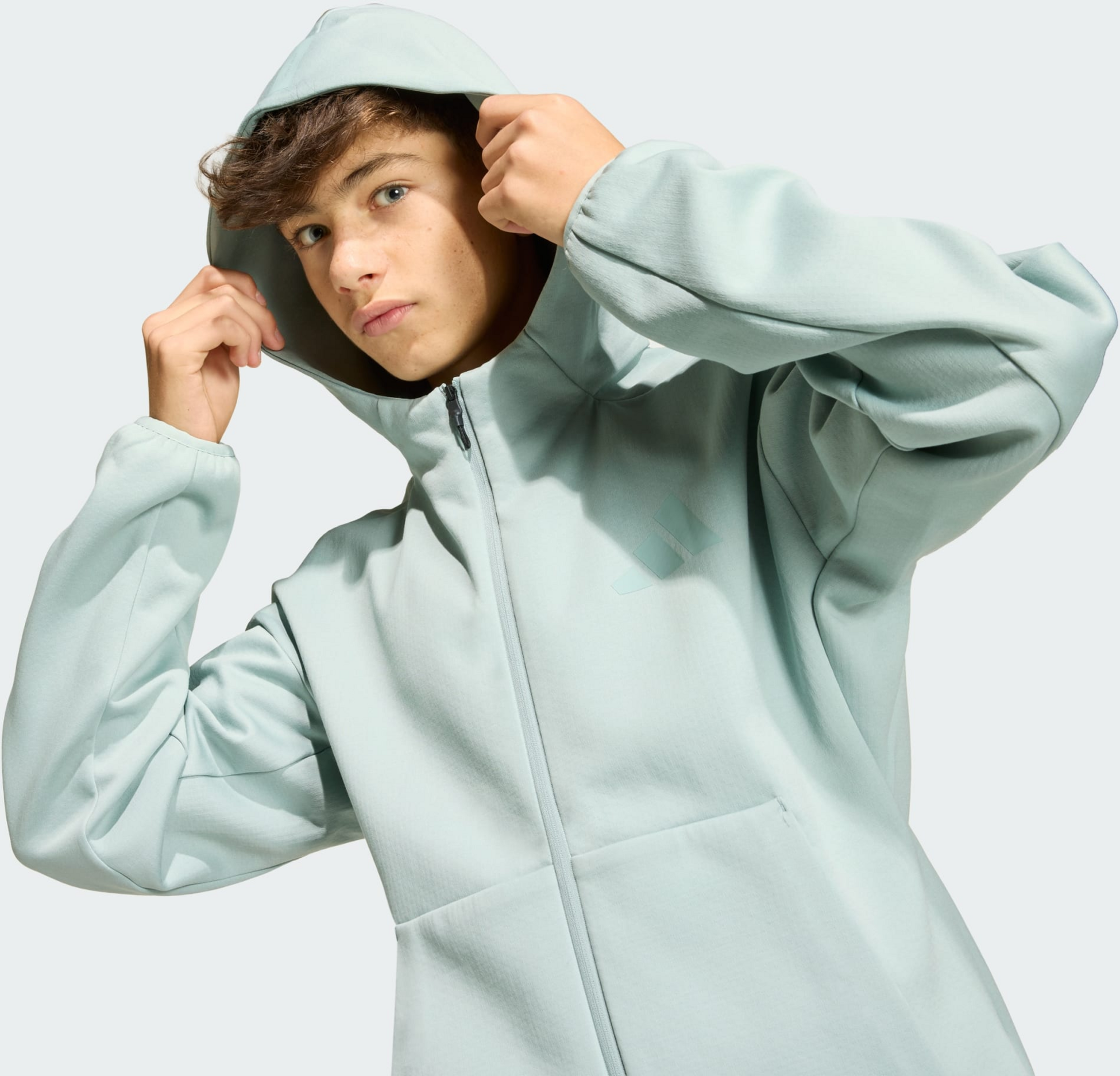 ADIDAS, Adidas Adidas Z.n.e. Träningsjacka Med Hel Dragkedja Och Huva