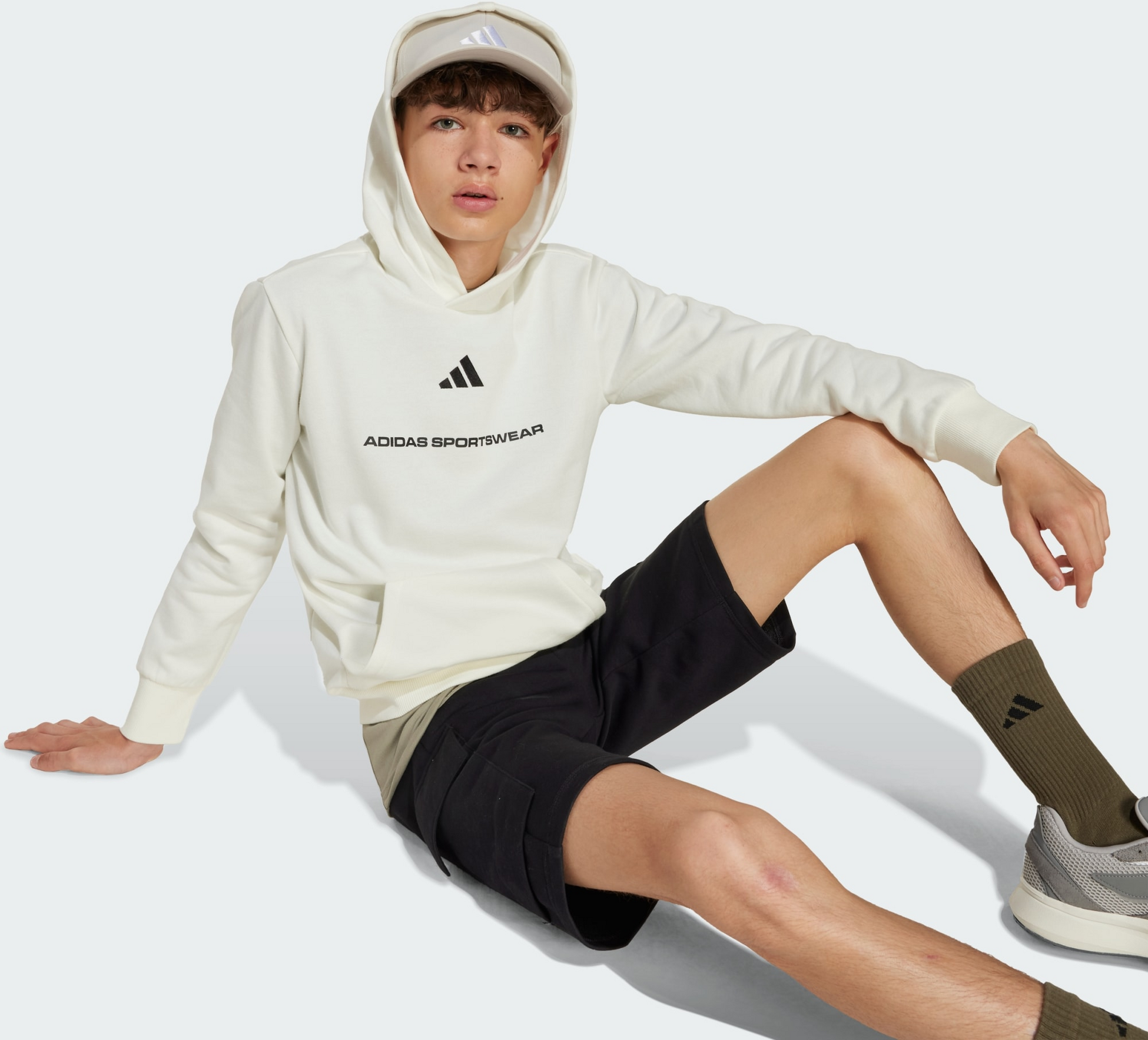 ADIDAS, Adidas Adidas-huvtröja I Fleece Med Slogan