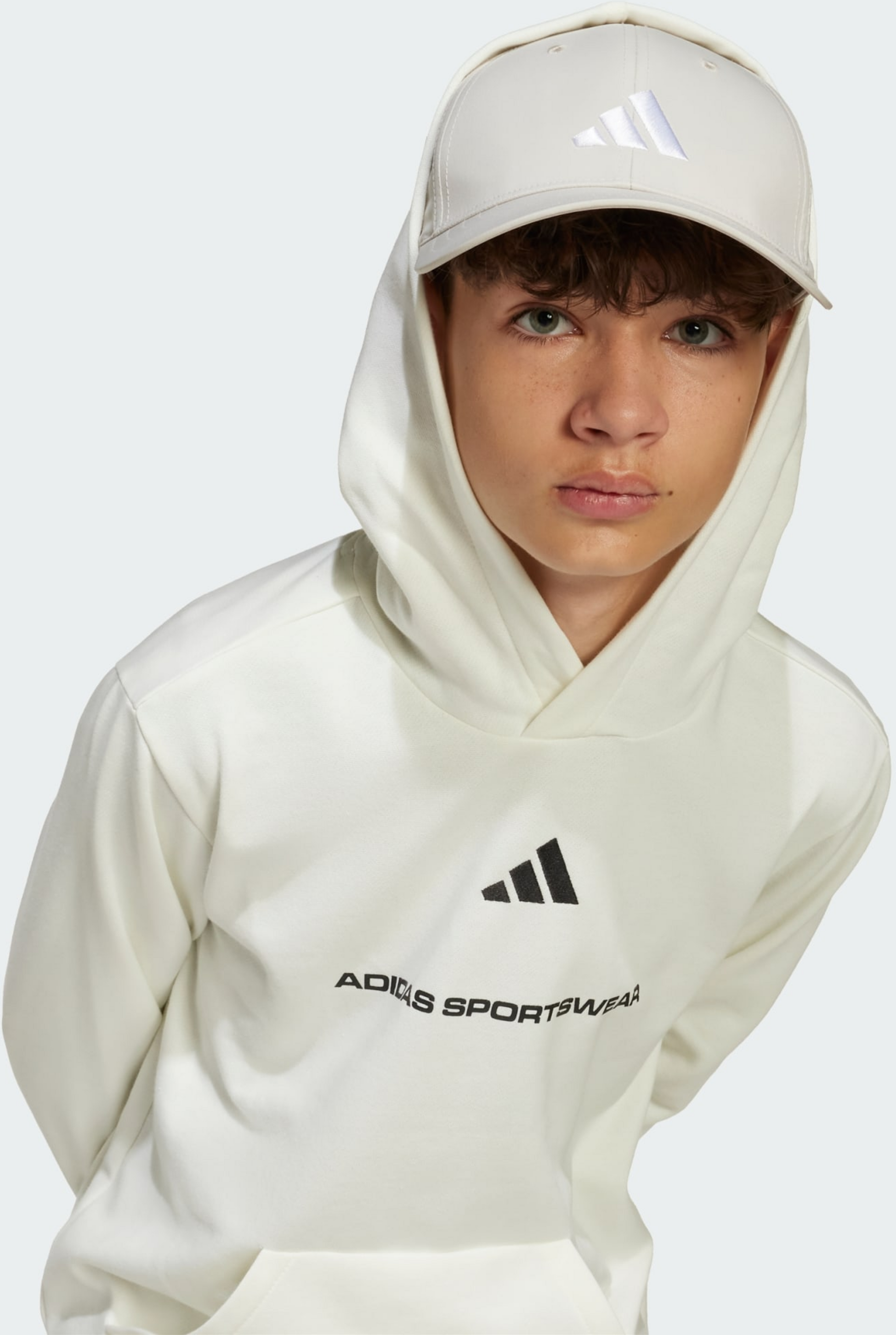 ADIDAS, Adidas Adidas-huvtröja I Fleece Med Slogan