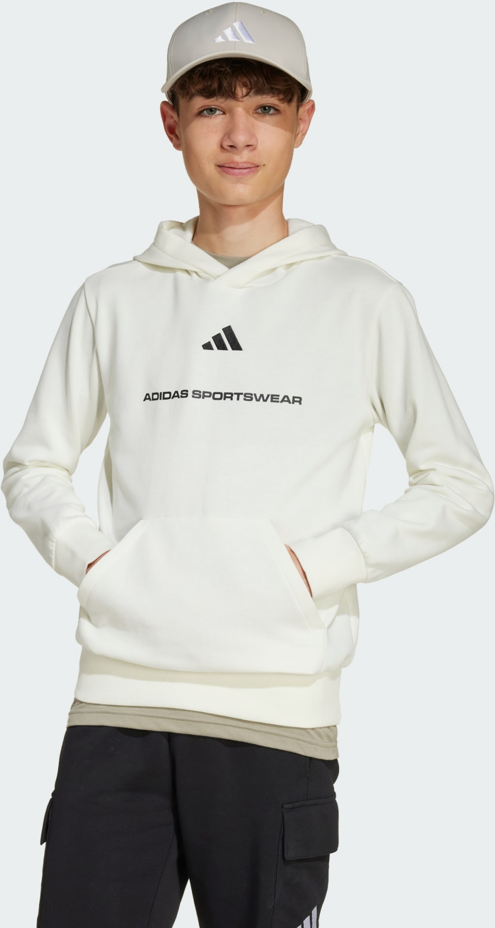 ADIDAS, Adidas Adidas-huvtröja I Fleece Med Slogan