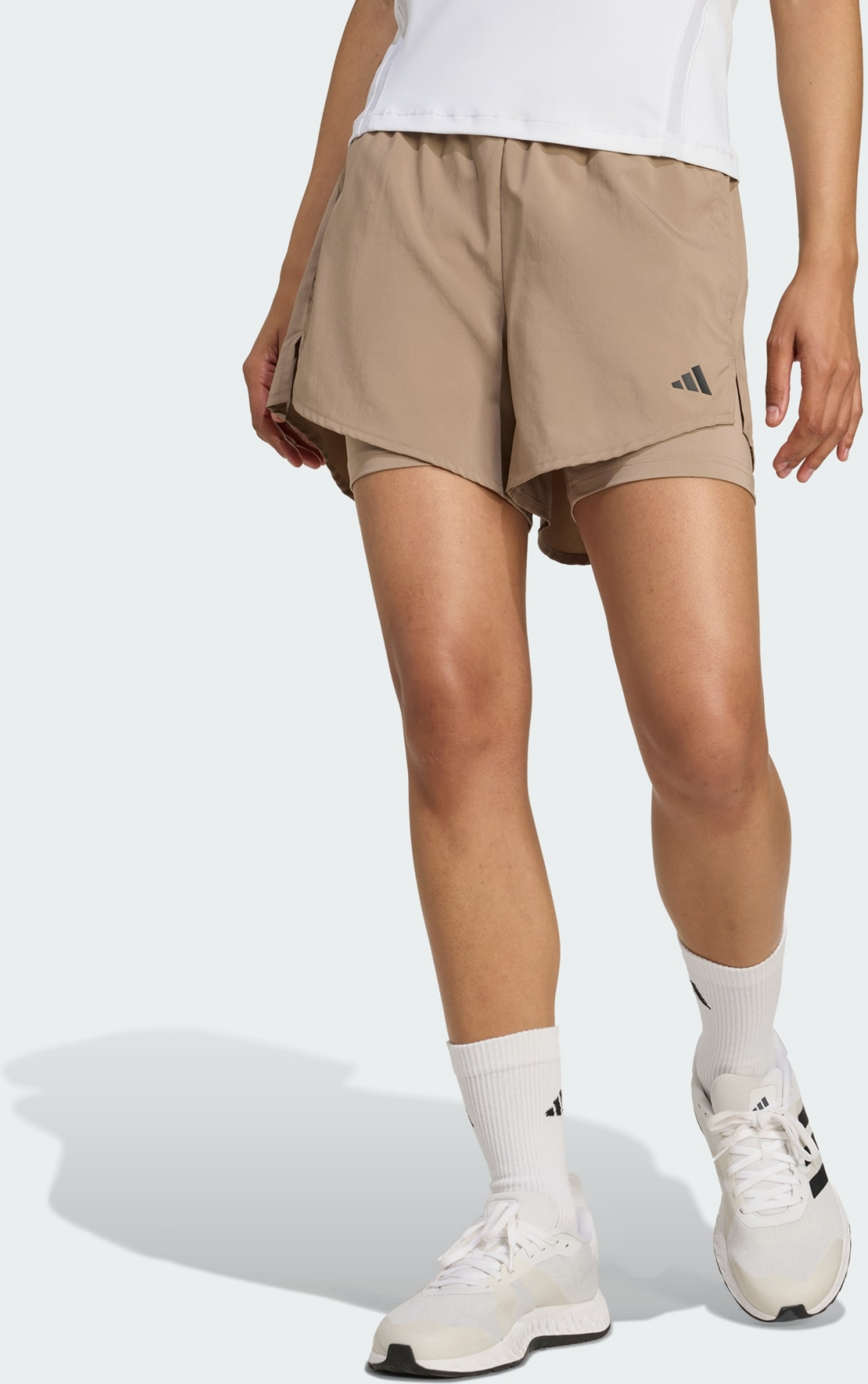 ADIDAS, Adidas Aeroready Made For Training Minimal Two-in-one Shorts