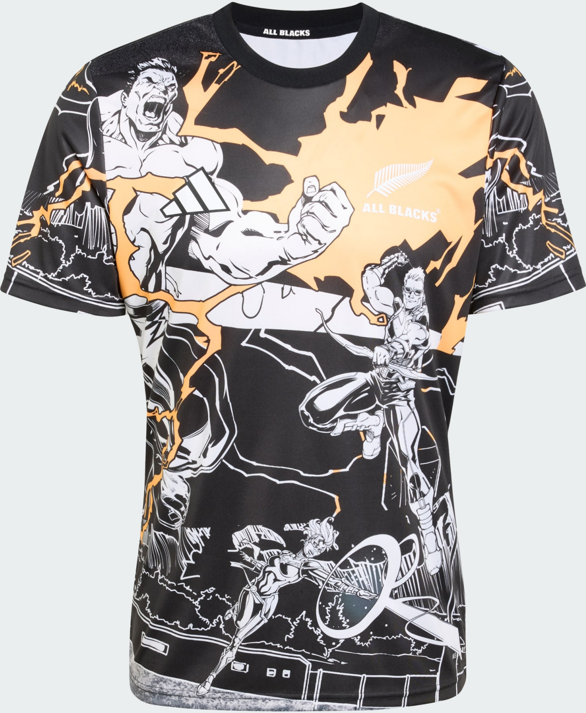 ADIDAS, Adidas All Blacks Marvel Captains Run Tröja