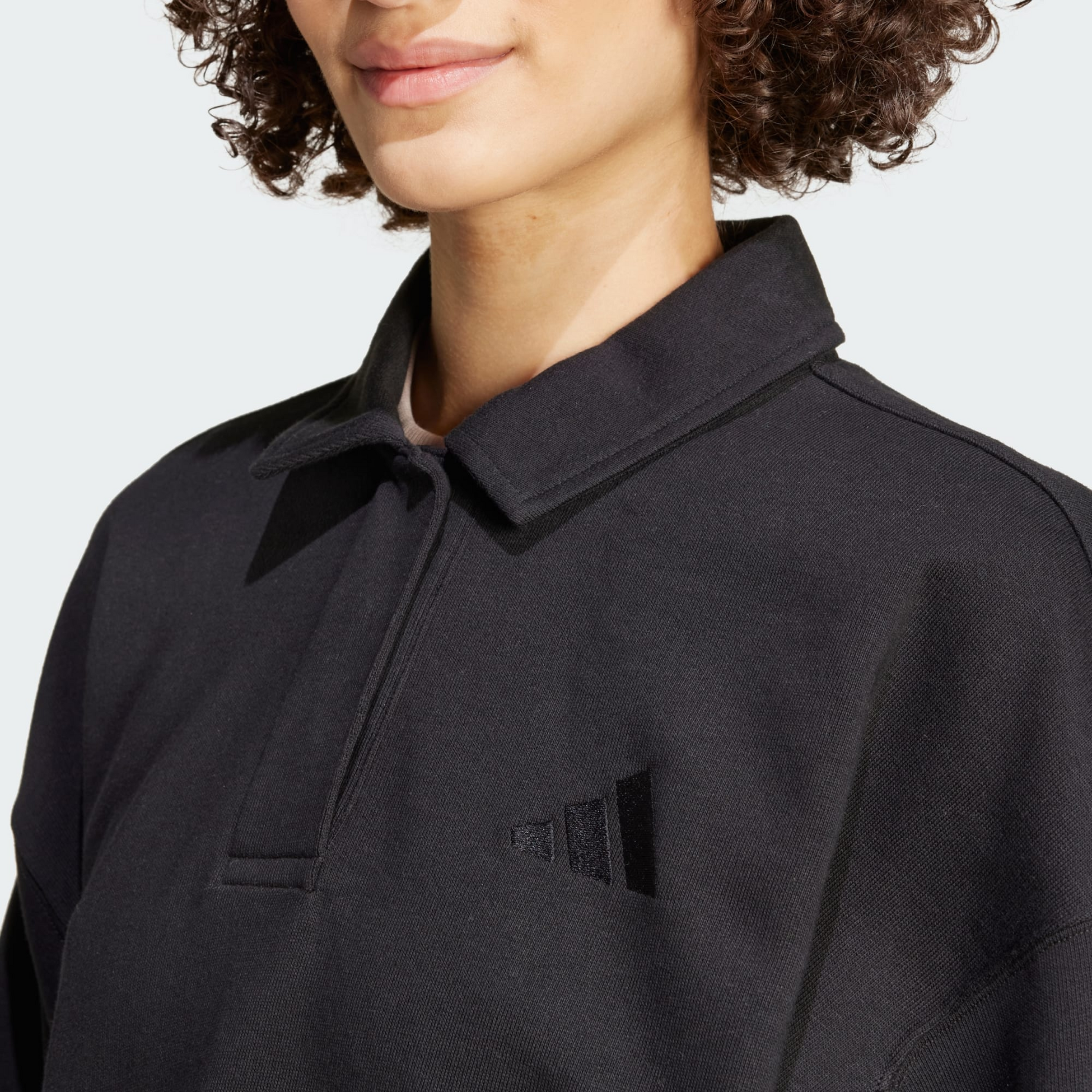 ADIDAS, Adidas All Szn French Terry Polo Sweatshirt