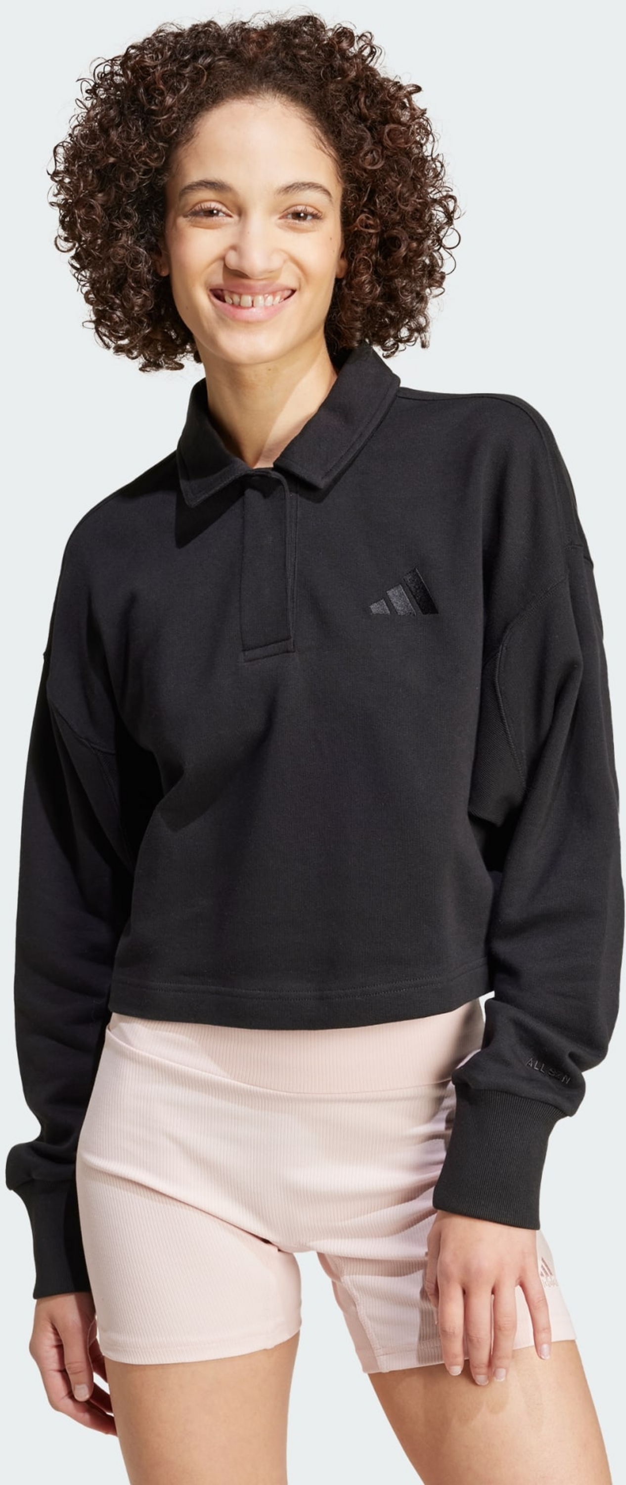 ADIDAS, Adidas All Szn French Terry Polo Sweatshirt