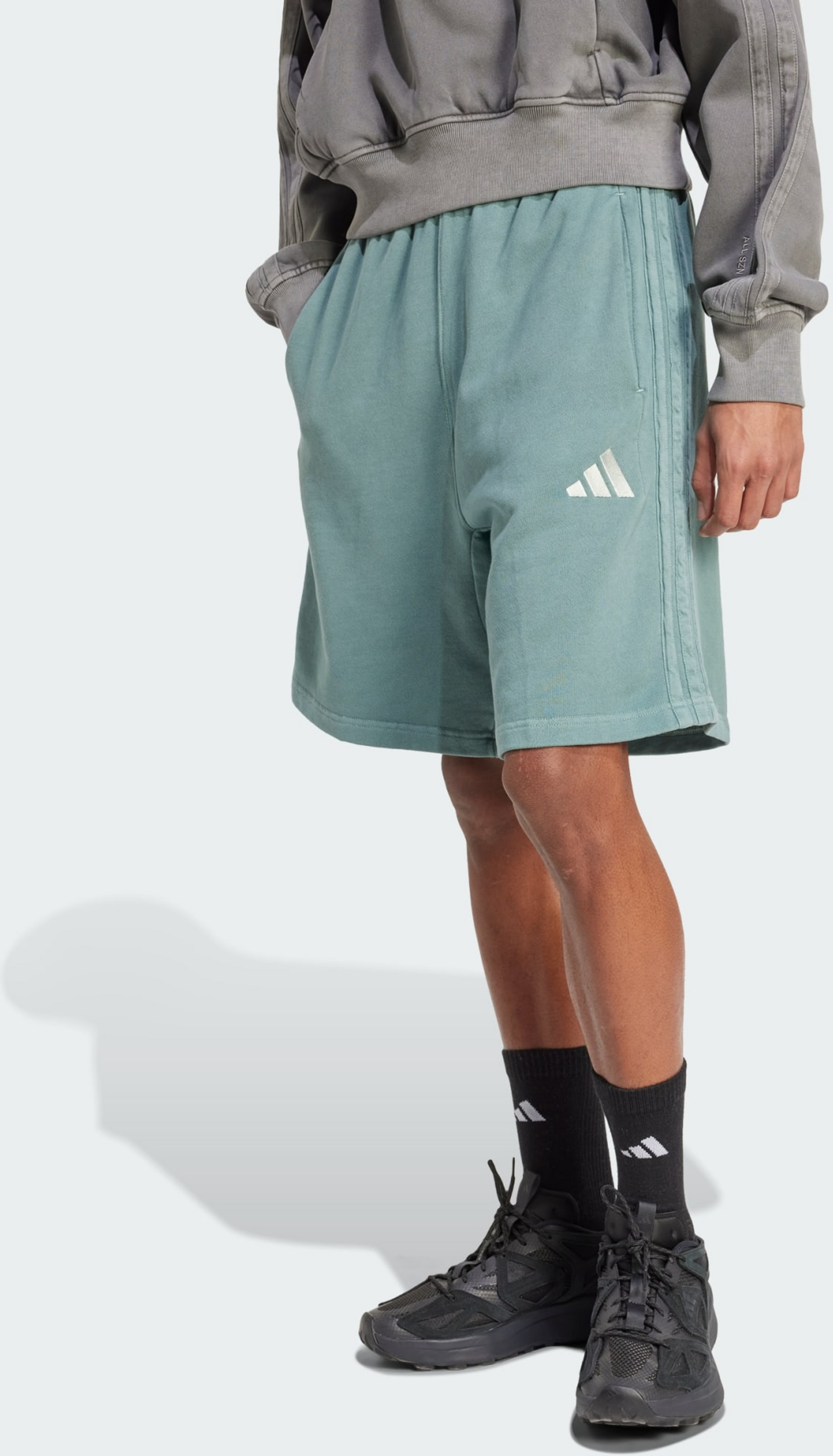 ADIDAS, Adidas All Szn French Terry Washed 8 Inch Shorts