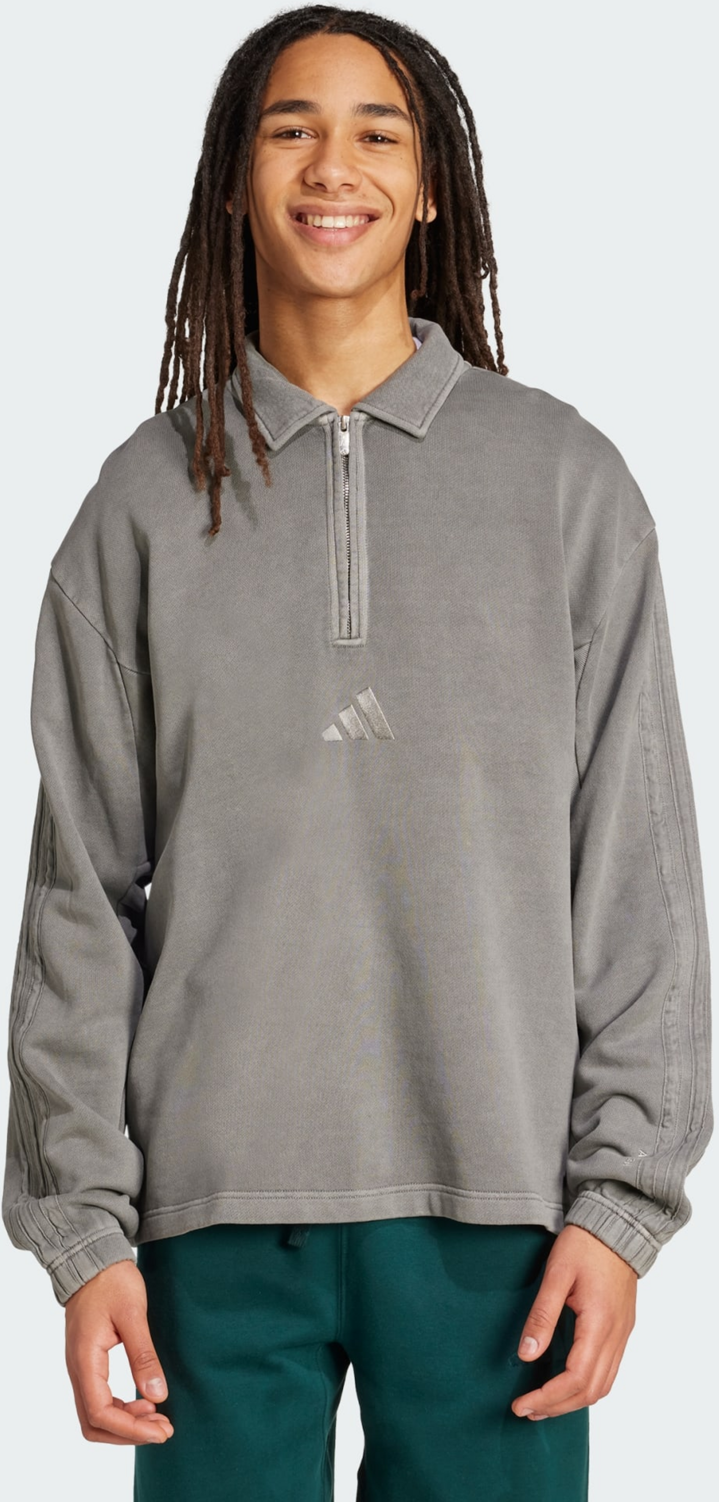 ADIDAS, Adidas All Szn French Terry Washed Half-zip