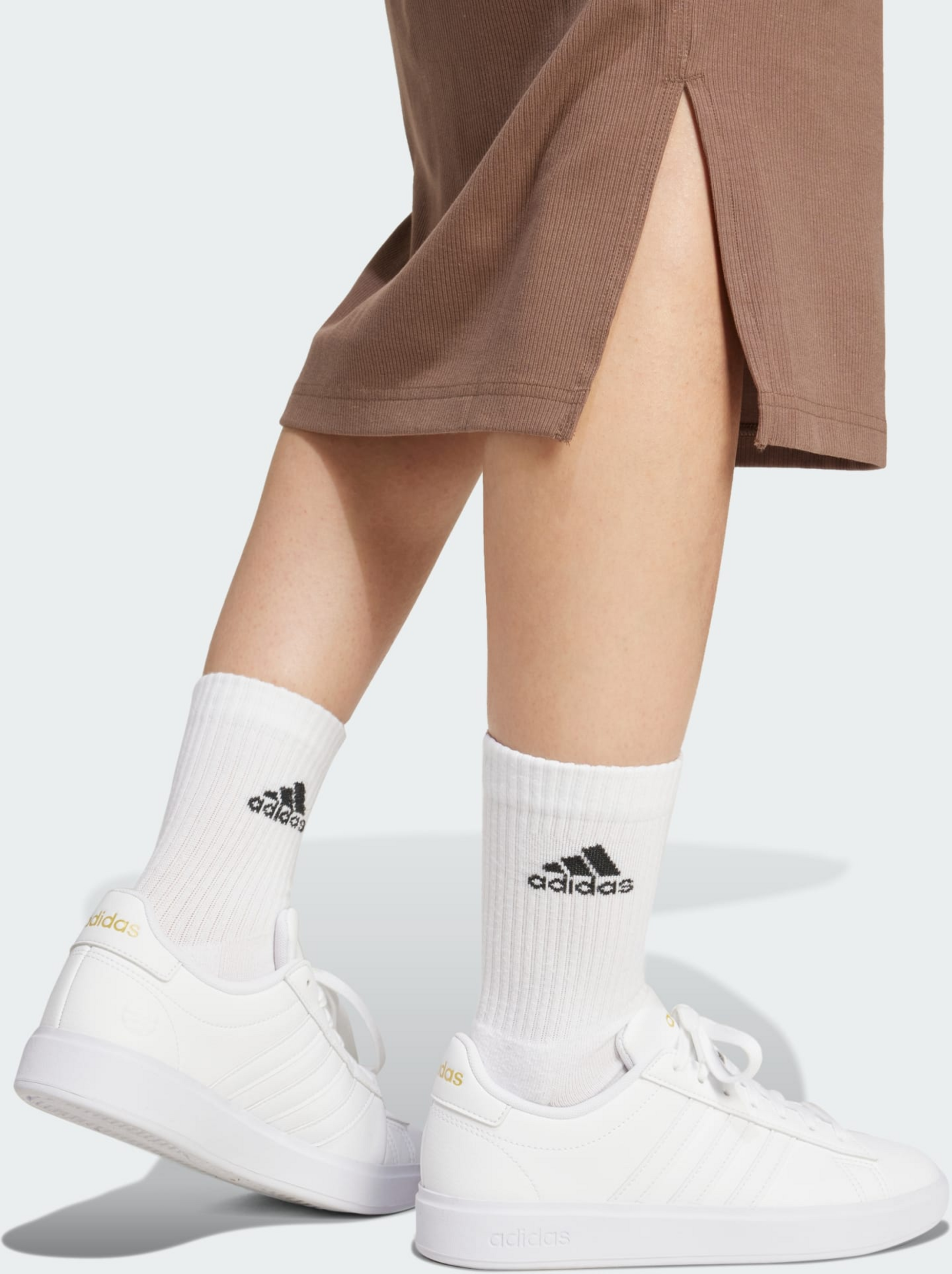 ADIDAS, Adidas All Szn Rib Fitted Midi Klänning